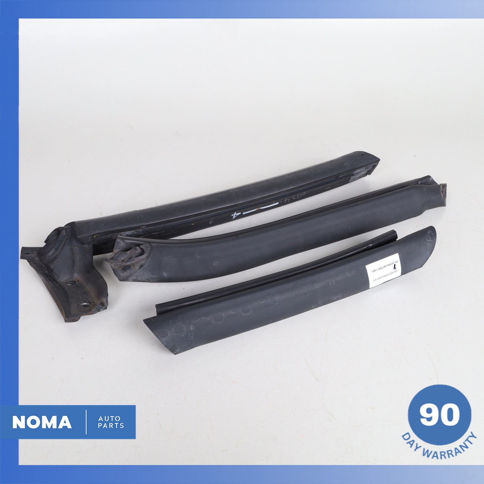 97-06 Jaguar X100 XK8 XKR Convertible Top Roof Left Molding Rubber Seal Set OEM