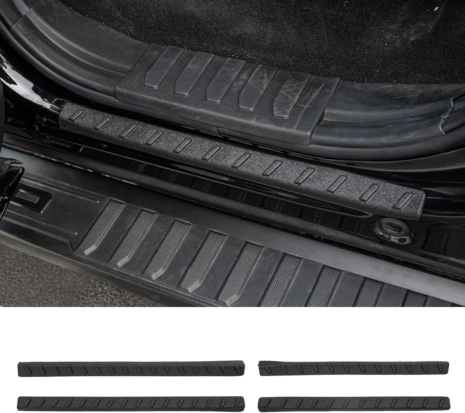 For 2021-2025 Ford F150 Door Sill Protector Side Step Protector Step Guard