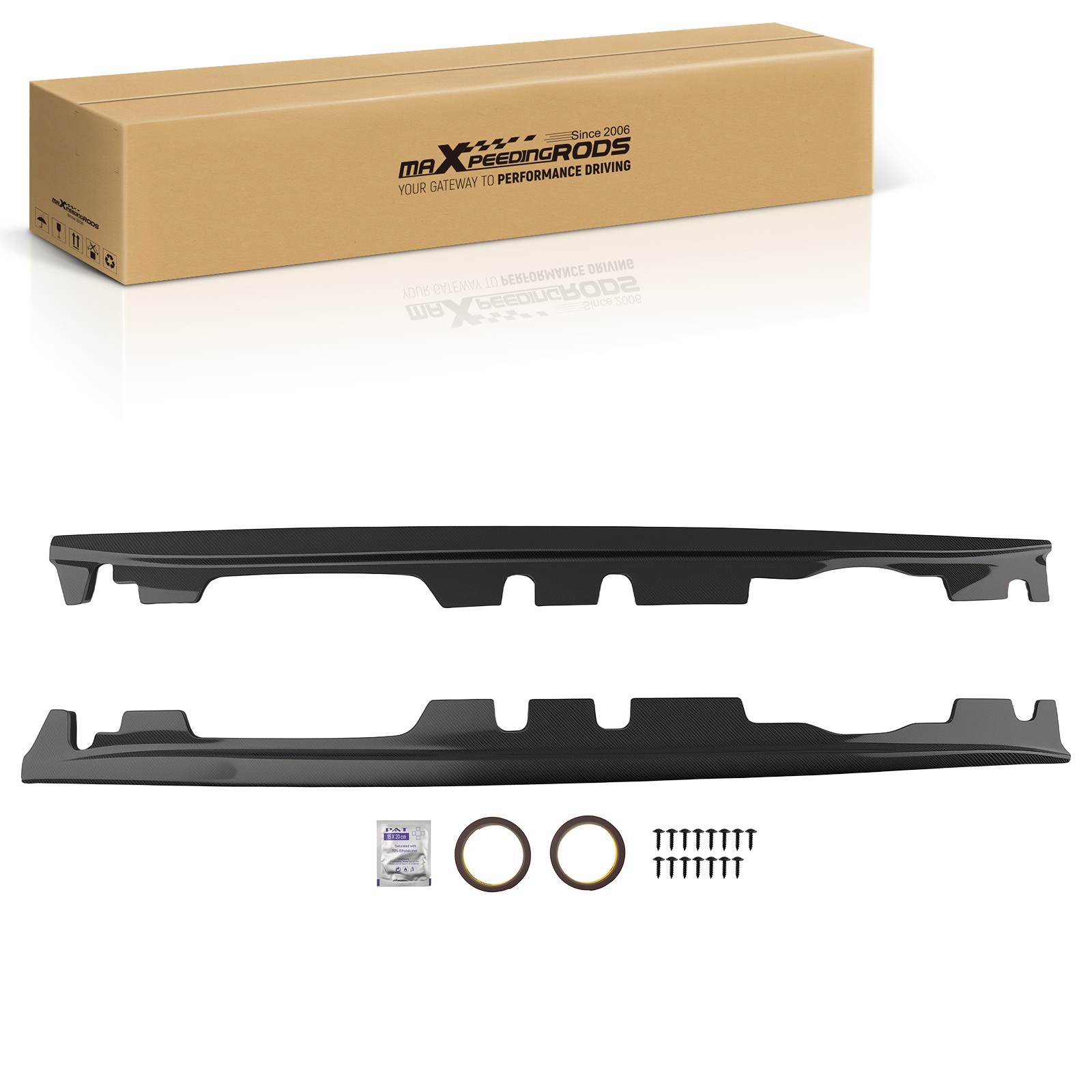 L & R Side Skirt Kit for BMW E92 E93 M3 2008-2011 2012 2013 Carbon Fiber