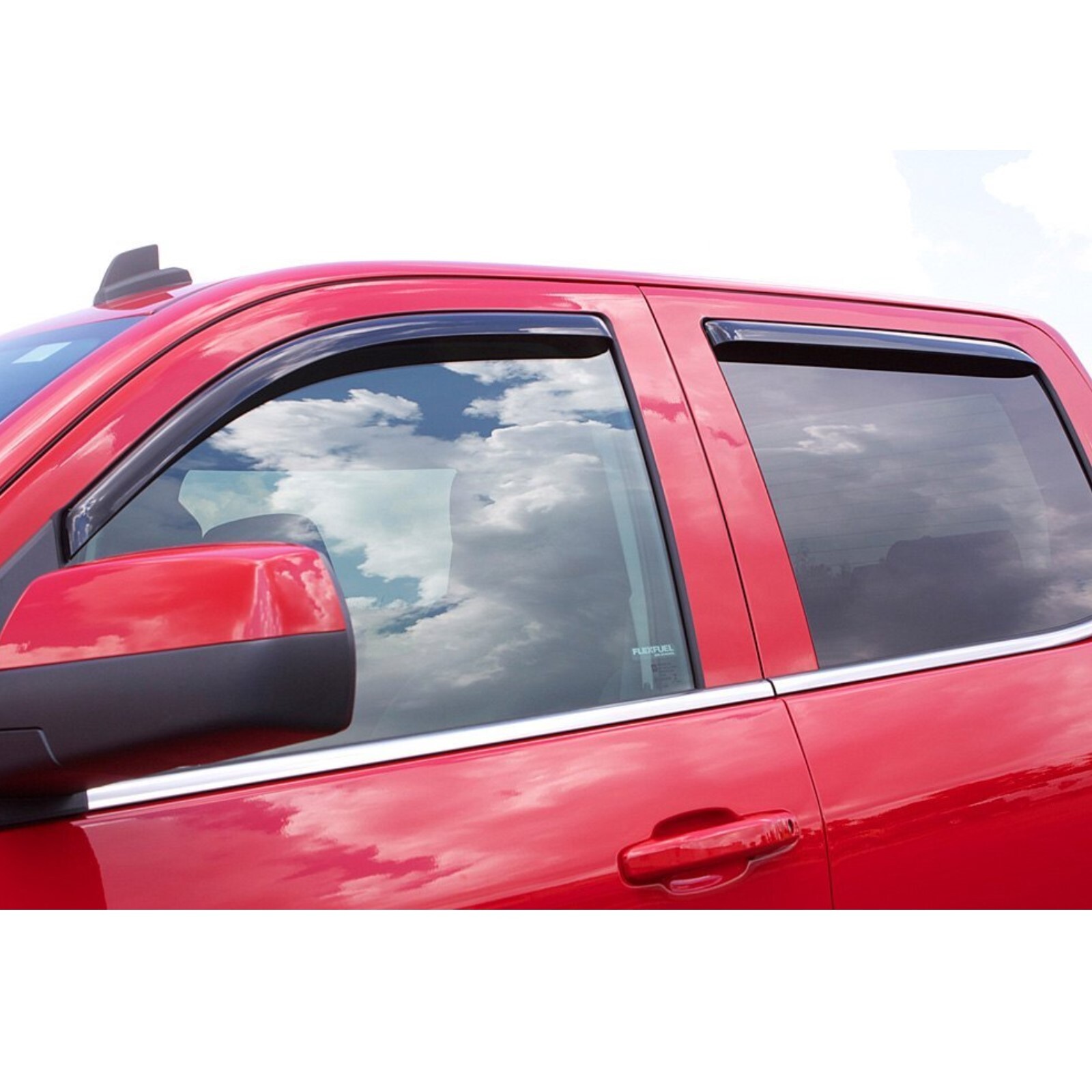 AVS Front & Rear In-Channel Smoked Window Ventvisor Deflectors for Edge MKX