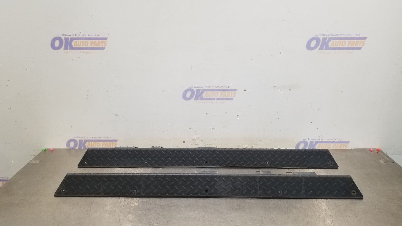 06 JEEP WRANGLER TJ RUBICON DIAMOND PLATE ROCKER PANEL MOULDING SET PAIR BLACK