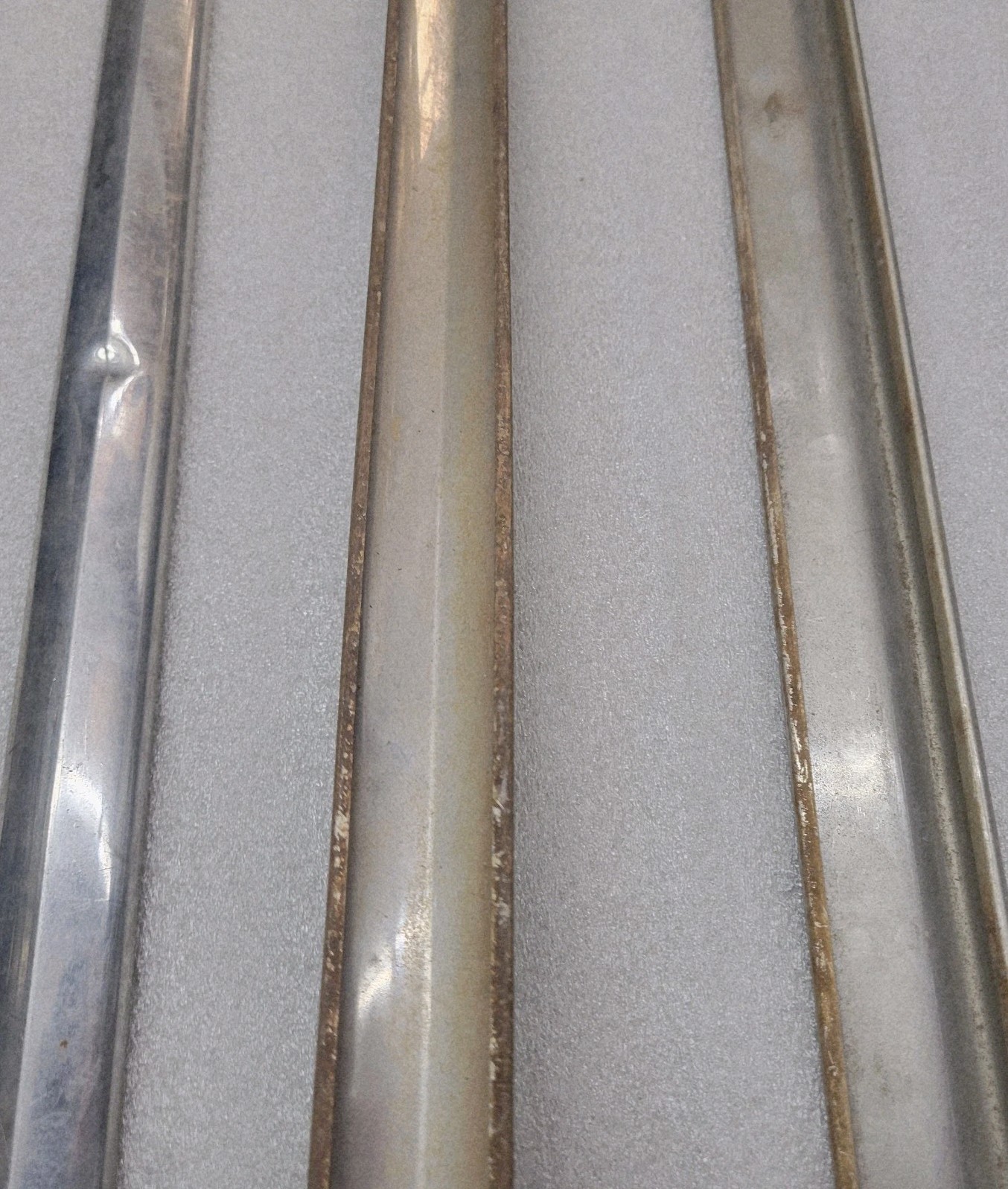 Lot of 3 Packard Exterior Chrome Trim Stainless Steel Trim Unknown Year 1950s?