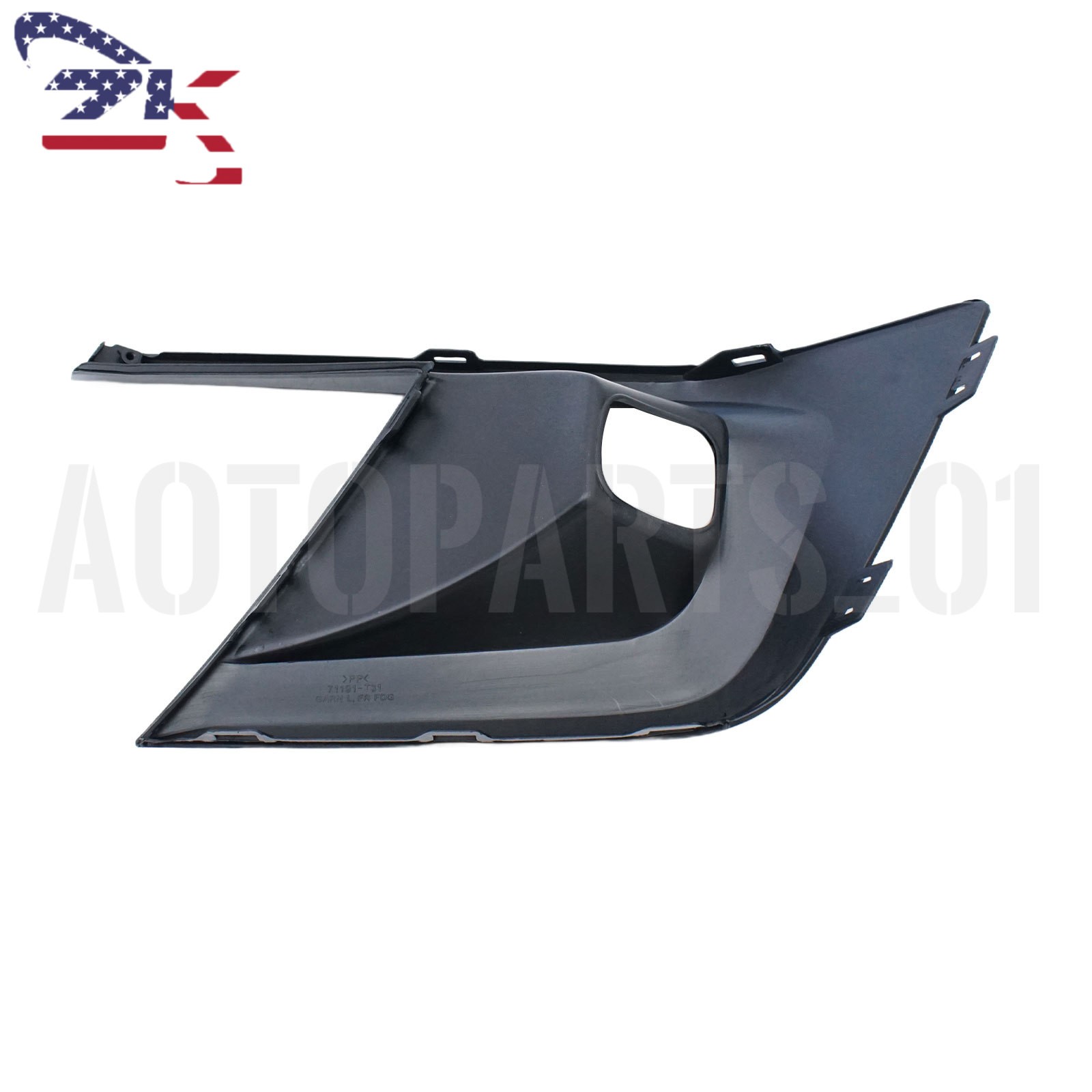 For 2022-2024 Honda Civic JDM Gloss Black Fog Light Lamp Bezel Cover LH RH
