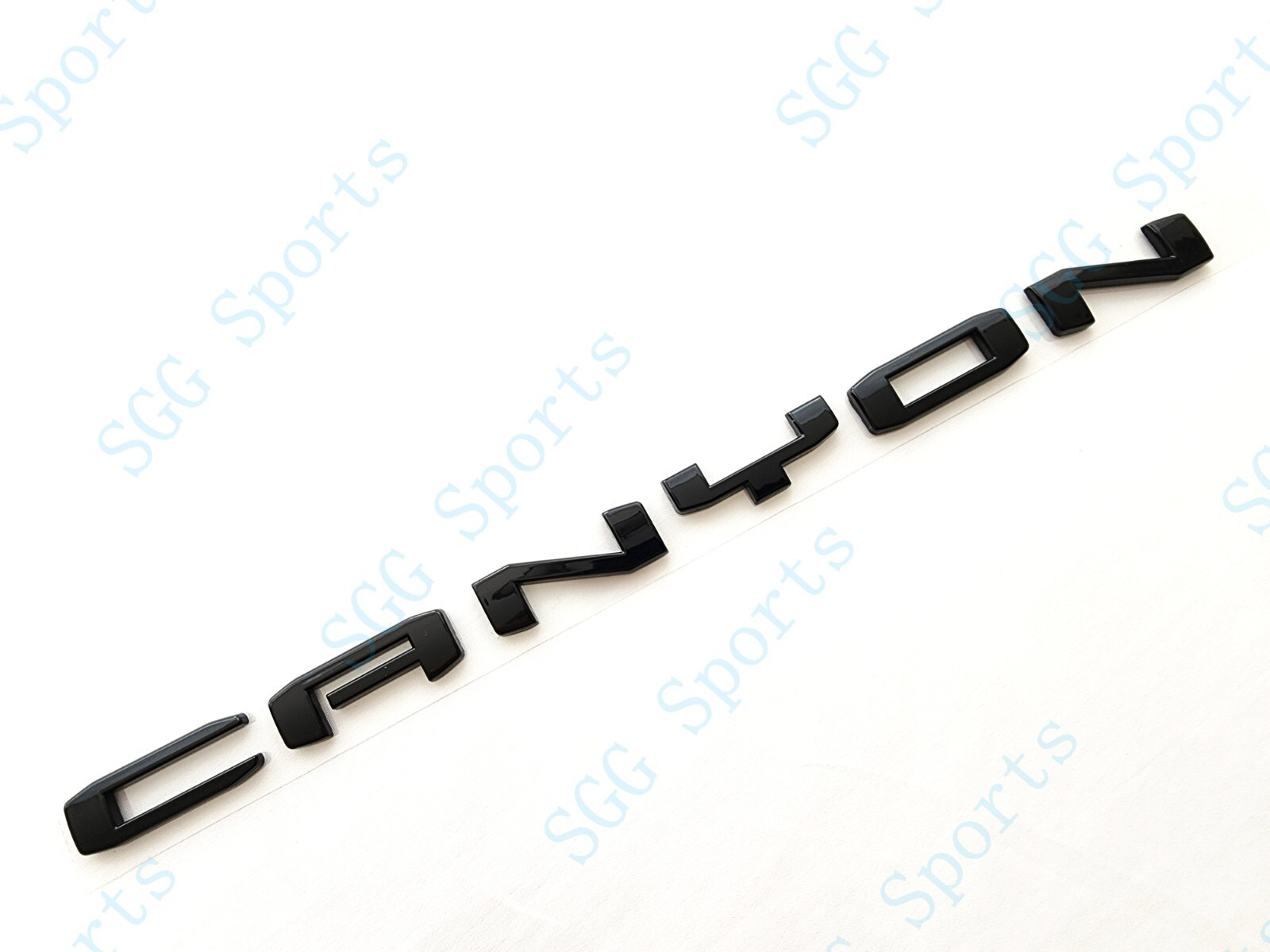 1PC Gloss Black Rear Tailgate Canyon Letter Emblem Fit 2023+ Canyon DENALI