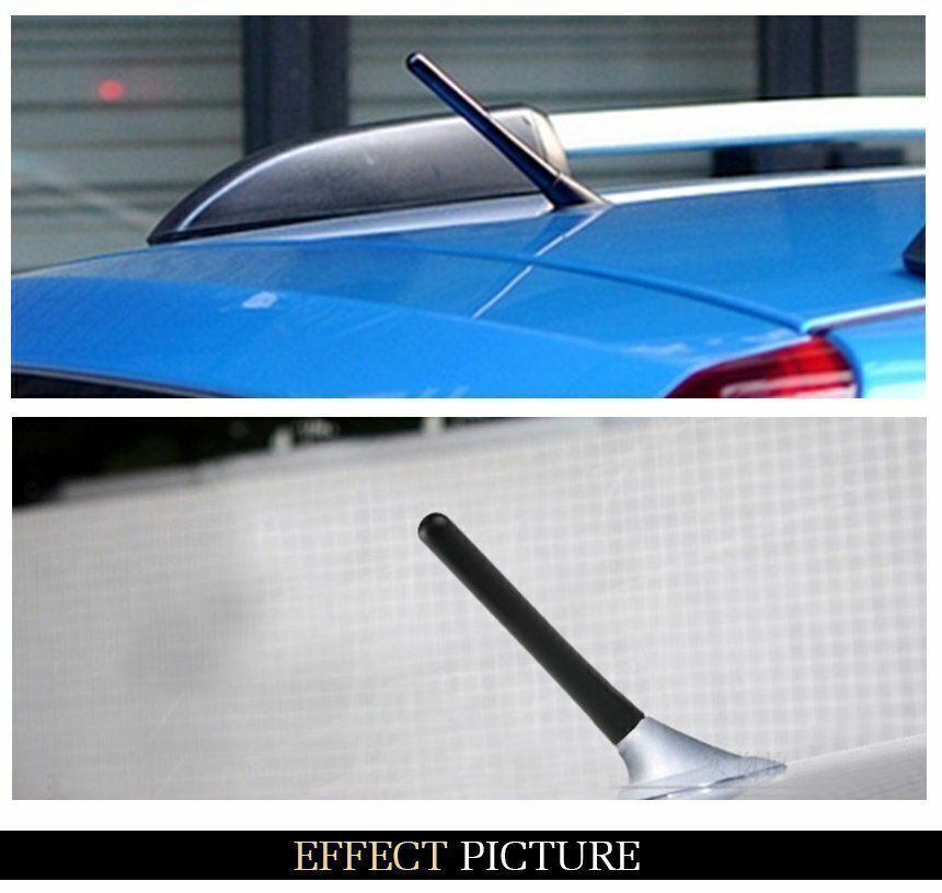 4″ Short Black Aluminum Antenna Mast Rod AM/FM for FORD MUSTANG 1979-2009 New