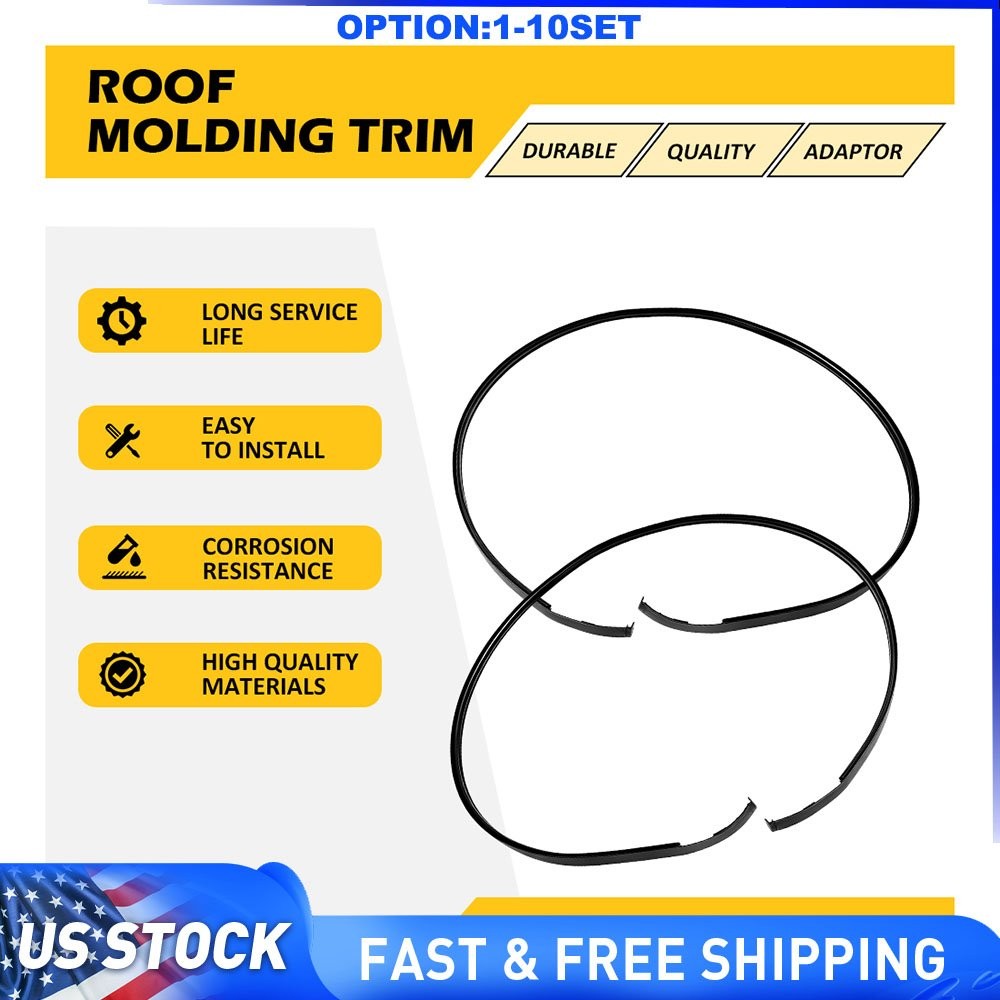 Left & Right Roof Trim Molding Kit Sealing Strip For Toyota Prius V 12-18 2-20X