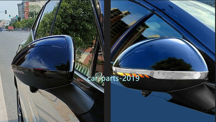 2x Chrome steel Door Rearview Mirror Strip cover trim For Buick Envision 21-2024