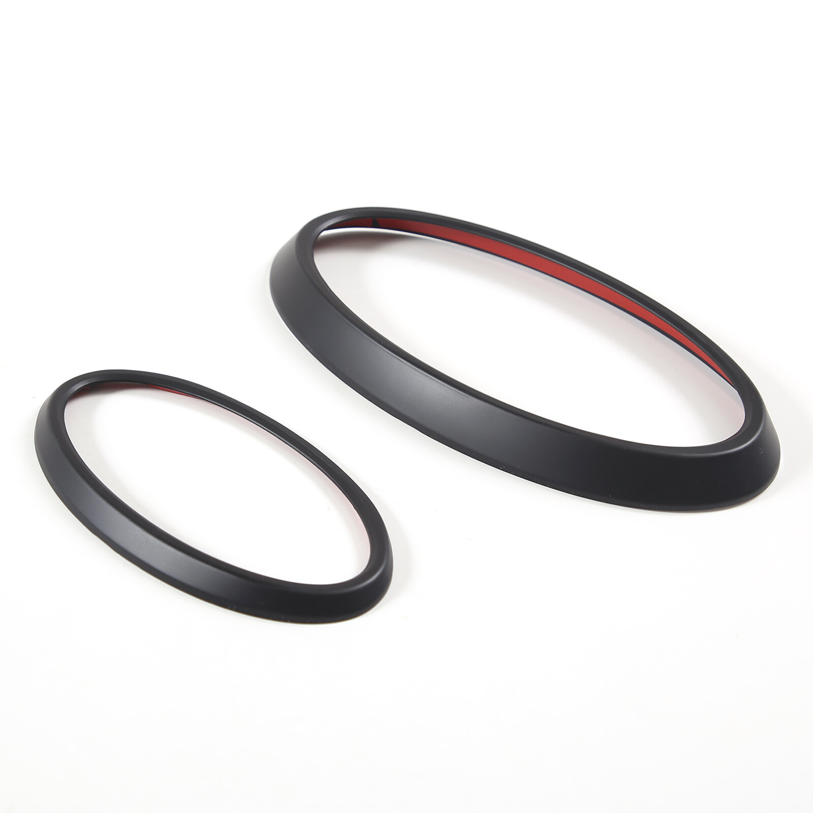 Matt Black Front & Rear Emblem Overlay Ring Molding For Subaru Outback 2022-2024
