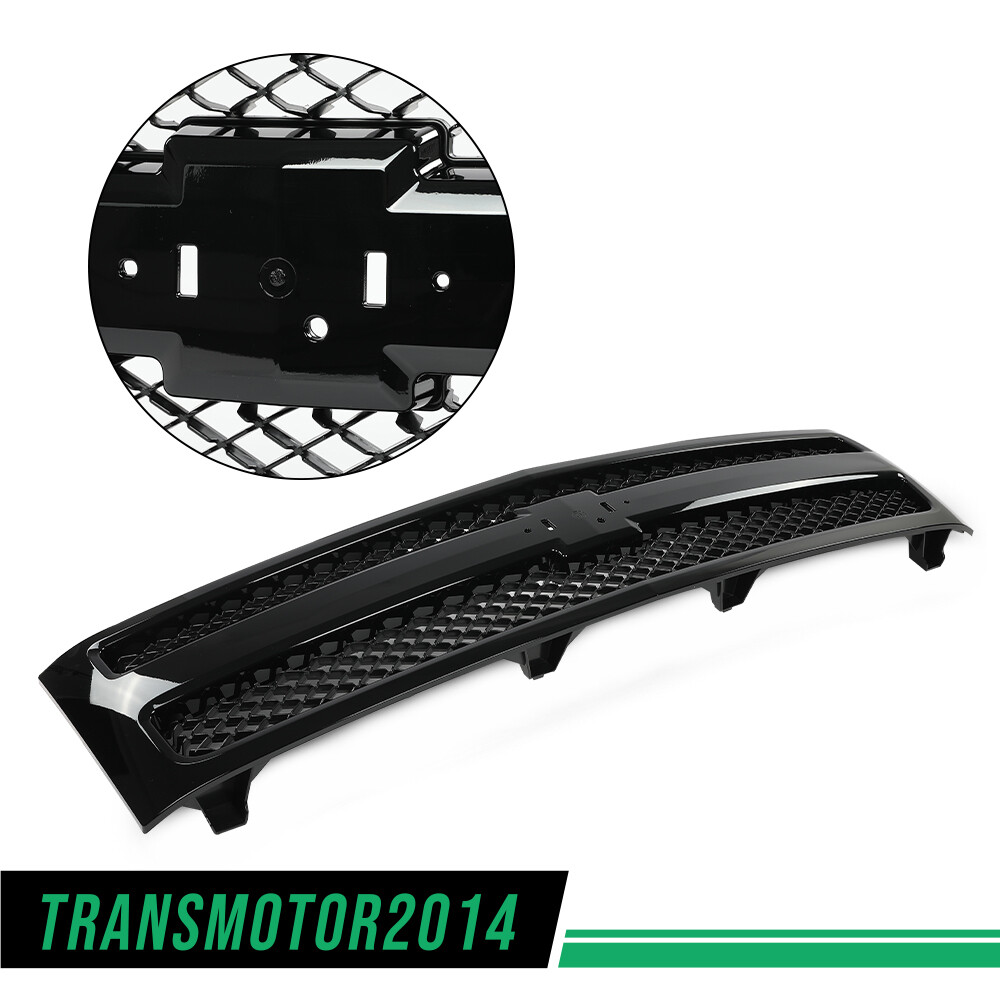 Front Bumper Grille Fit For 07-13 Chevrolet Silverado 1500 w/ Black Insert New