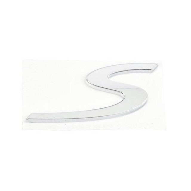 Genuine Porsche Macan 95B “S” Rear Emblem Logo Chrome Finish 95B853675A