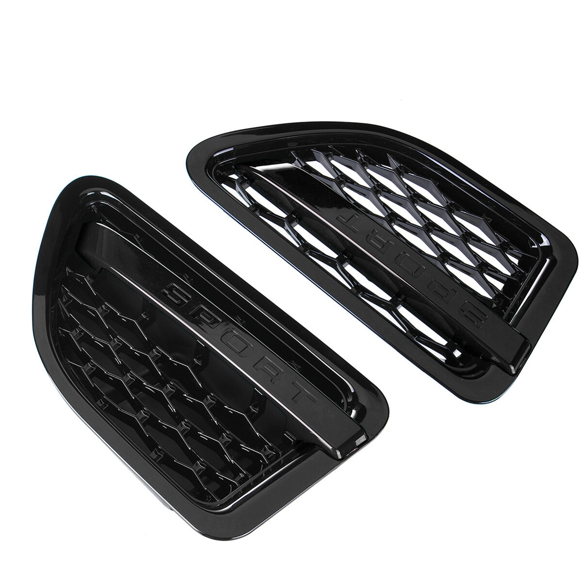 Black SPORT Side Fender Vent Grille Air Intake For 2005-2009 Range Rover Sport