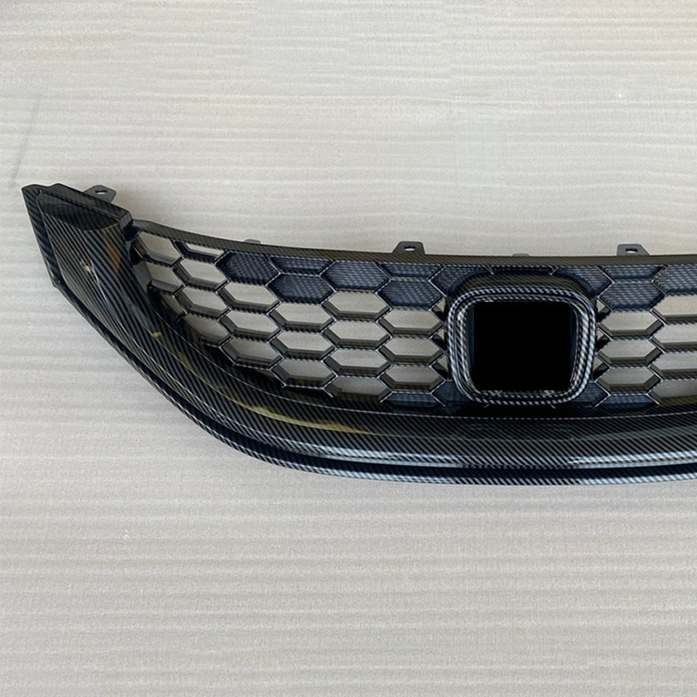 US stock Carbon Fiber Pattern Front Bumper Grille For Honda Civic Sedan 2013-15
