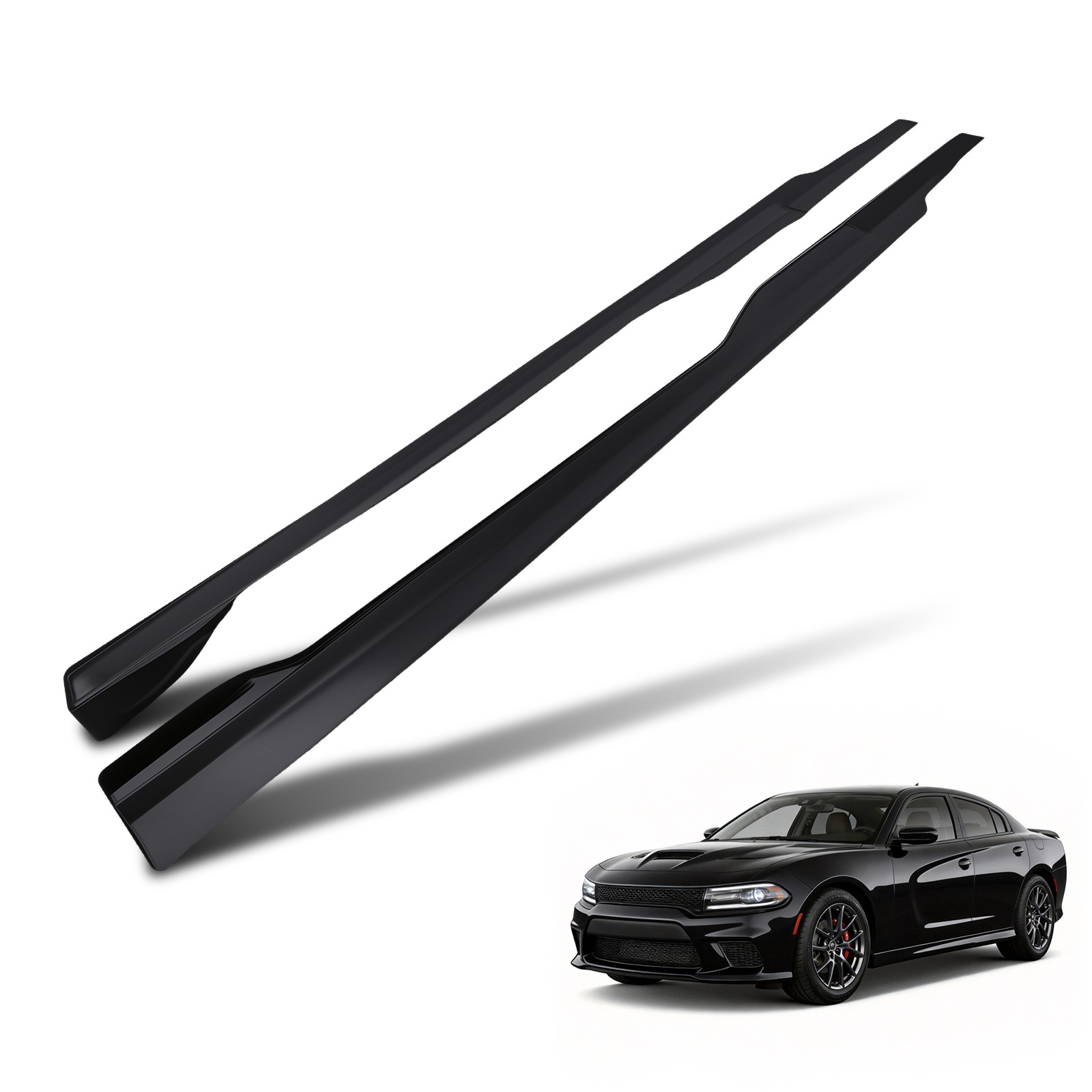 Black Side Body Panel for Dodge Charger GT R/T SRT 2015 2016-2023 ABS Extension