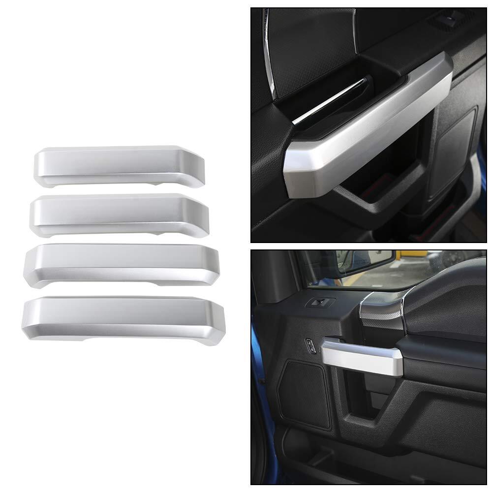 4pc Silver Inner Door Handle Decorative Covers Trim for Ford F150 2015 2016-2020