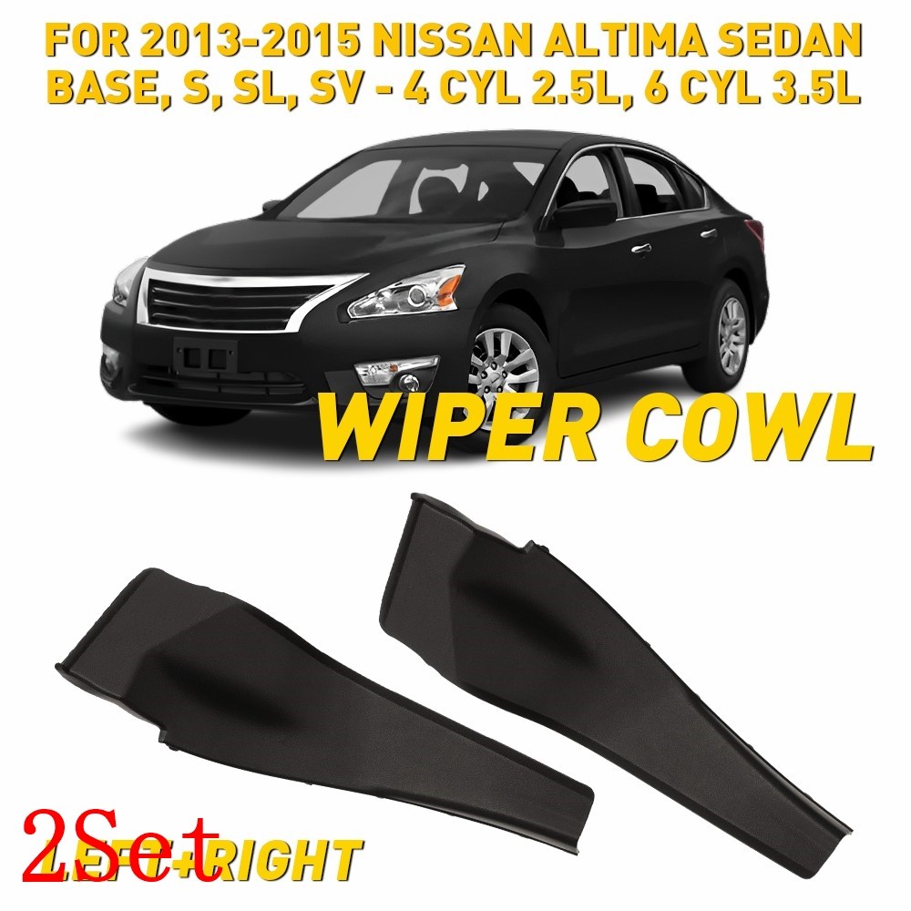 1Pair Corner Windshield Wiper Cowl Cover for Nissan Altima 2013-2016 2Set