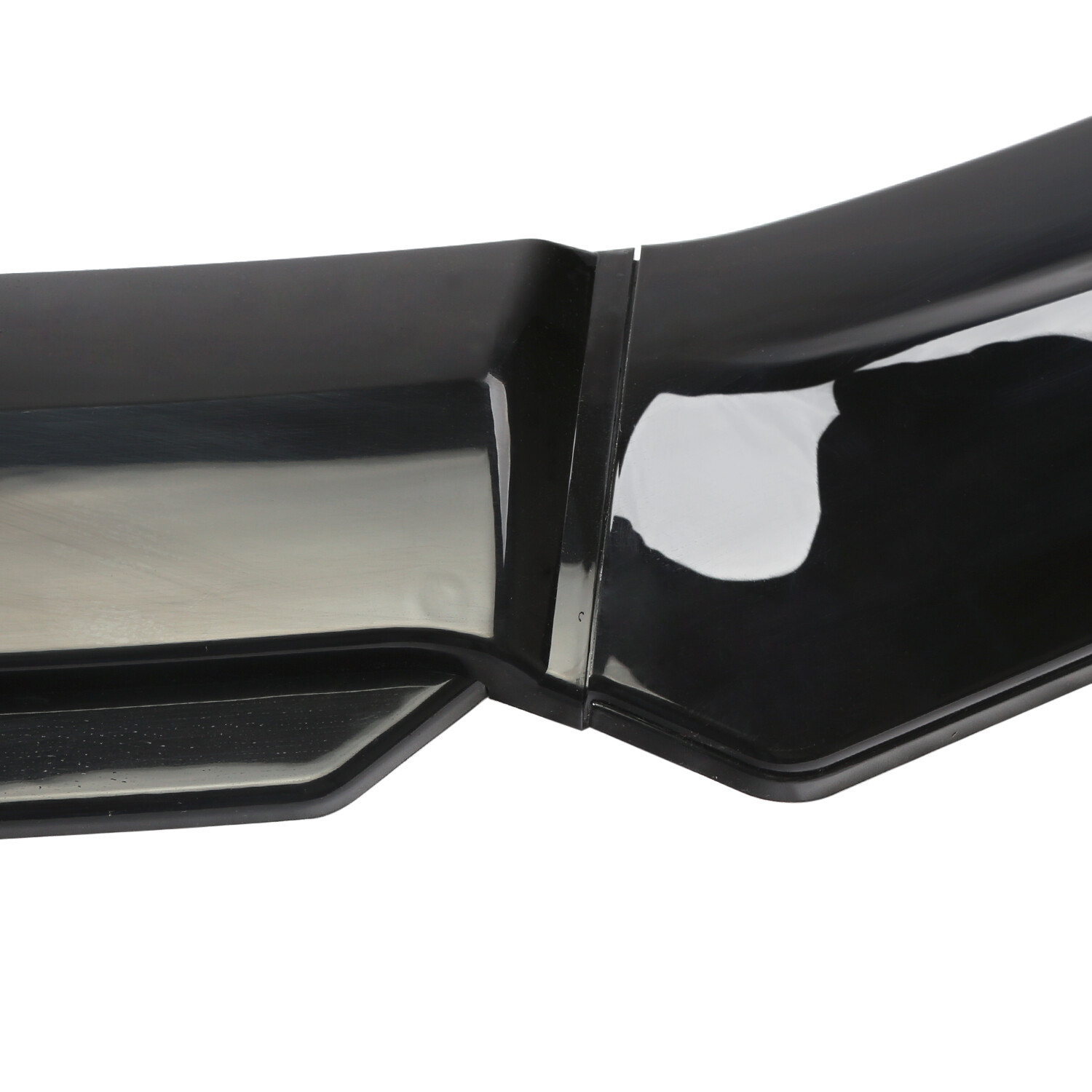 For Mercedes-Benz Front Bumper Lip Spoiler Splitter Body Kit Glossy Black 3PCS