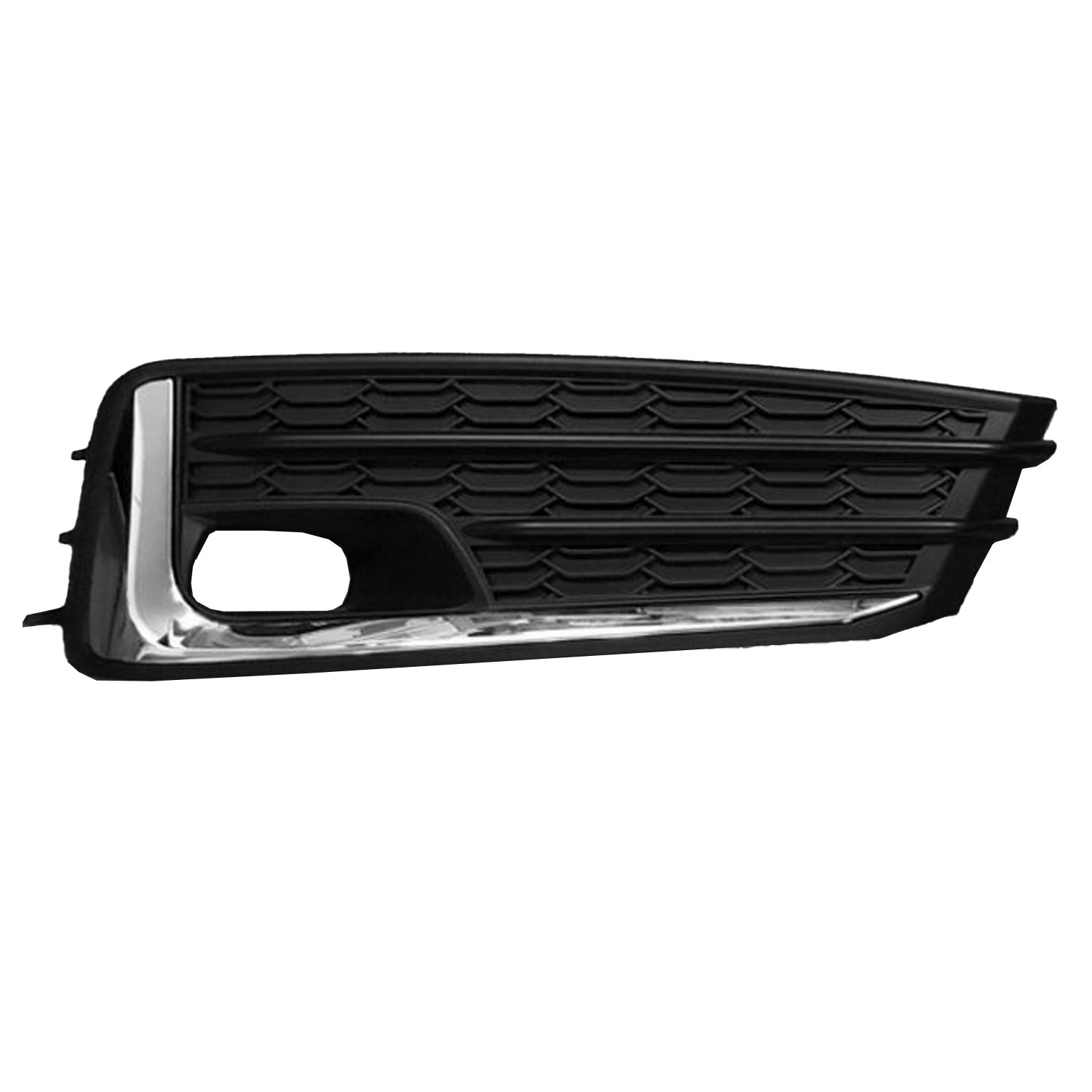 New Unpainted / Chrome Front Passenger Side Fog Light Bezel Replaces 57737FL04A