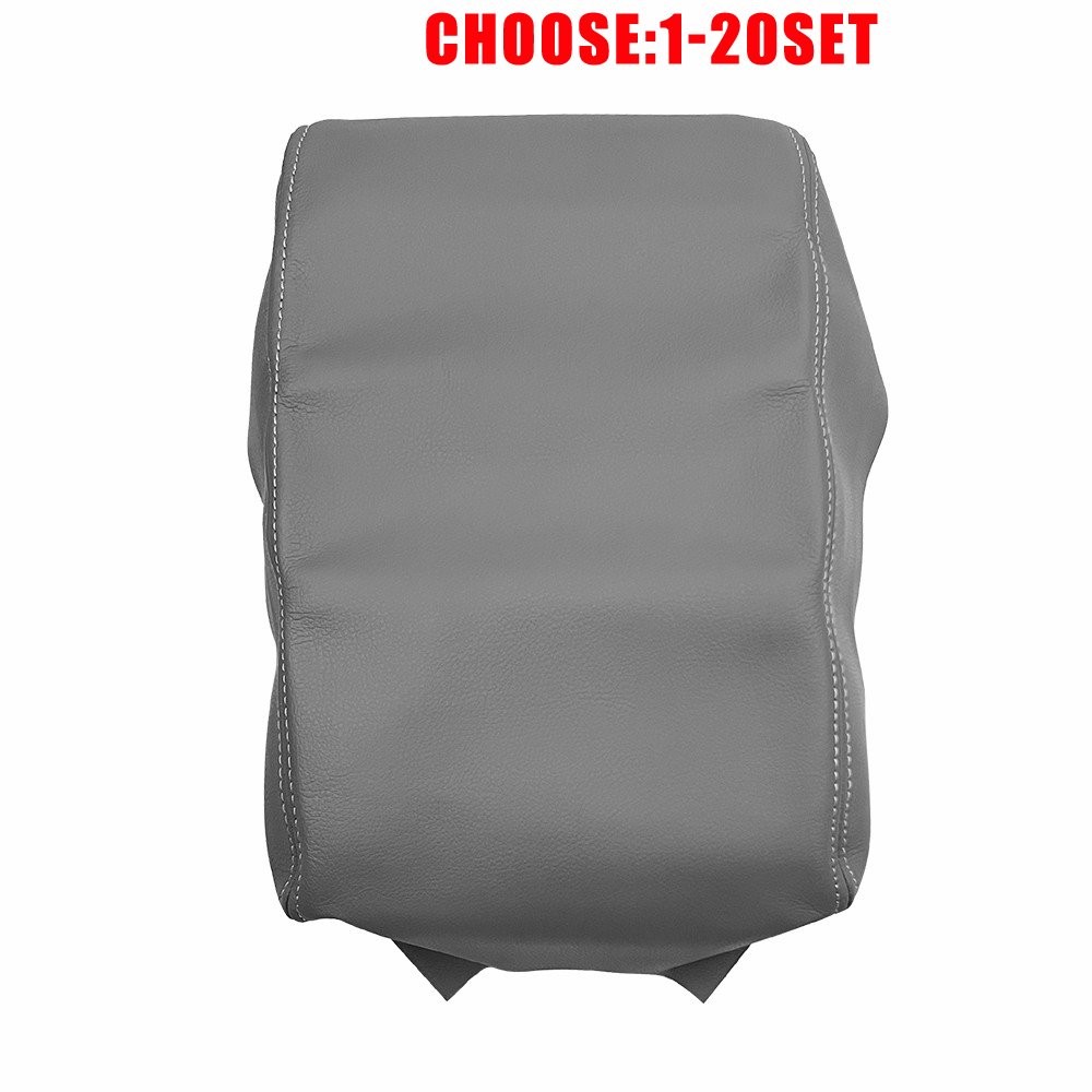 Gray Armrest Cover Center Console Leather Fit for 2010-2023 Toyota 4Runner 1-10X