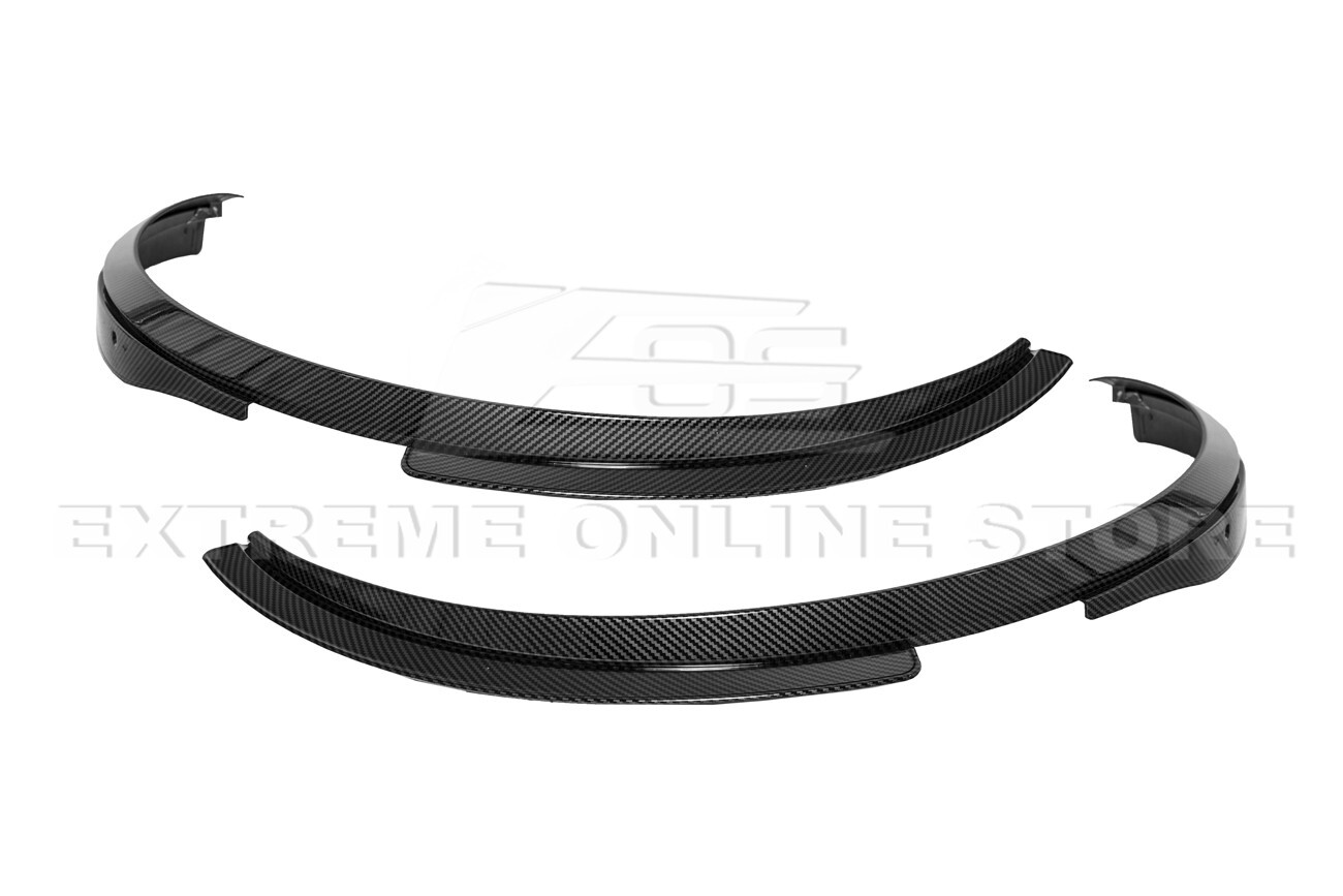 For 20-Up Corvette C8 Hydro-Dipped Carbon Fiber Front Rear Wheel Fender Mud Flap