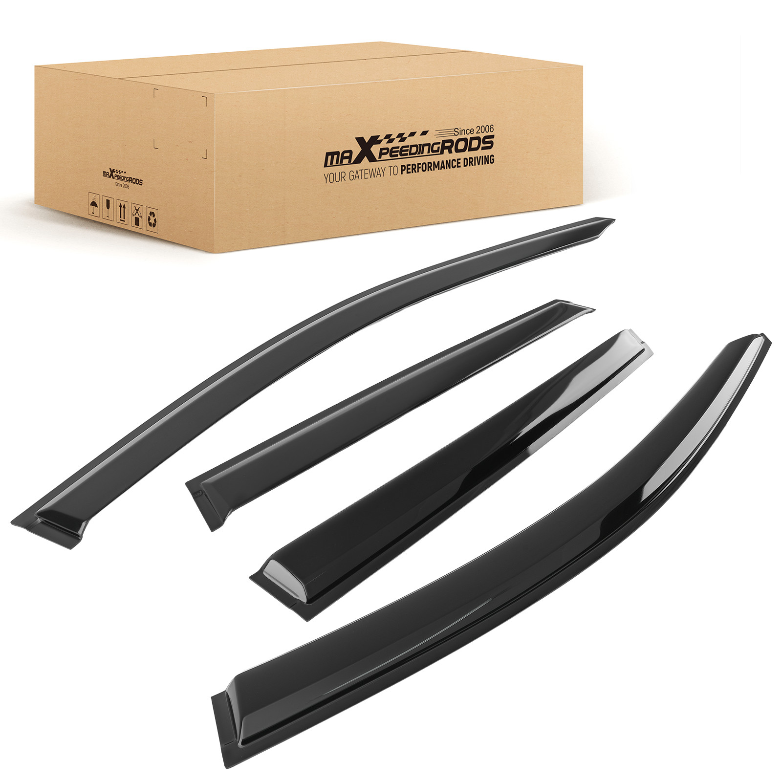 Vent Window Visor Rain Guards for Subaru Outback 2015-2019 Adhesive 4Pc