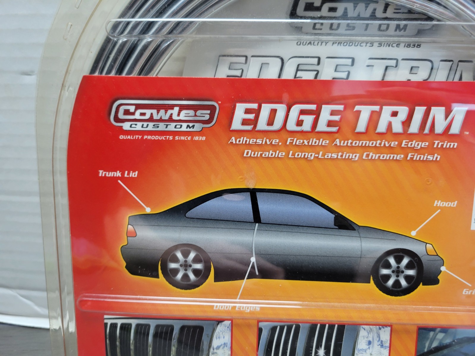 Cowles T5605 Chrome U Channel Edge Trim 18′ for protecting your car door edges