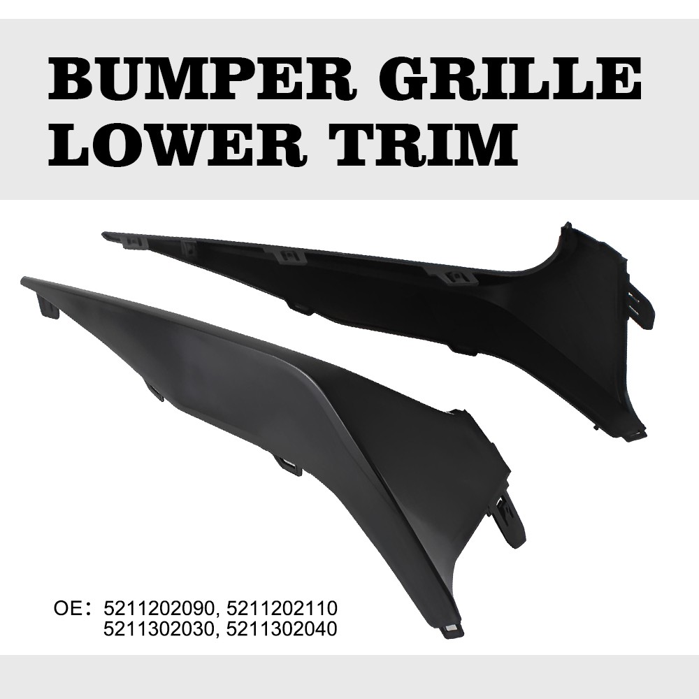 Front left+right Bumper Grille Lower Trim For Toyota Corolla SE XSE 2020-2022 ED