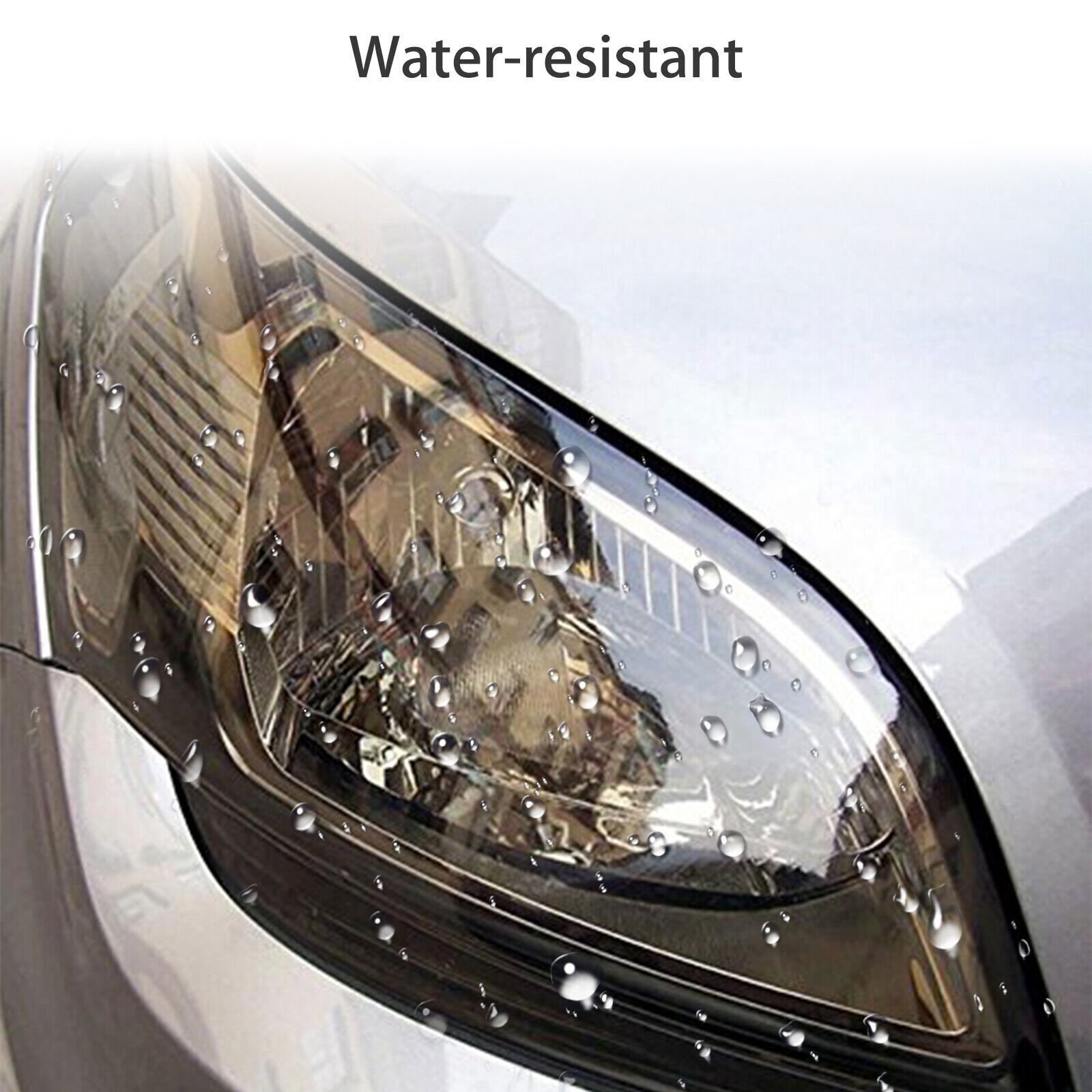 Glossy Black Tint Vinyl Film Wrap Sheet for Headlight Backup Light Tail Light