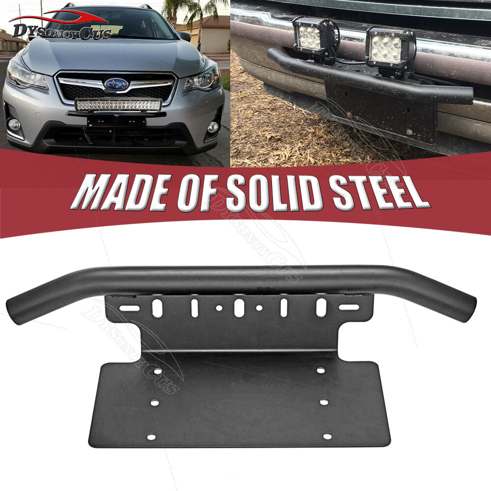 Universal Bull Bar Bumper License Plate Bracket Led Light Bar for SUV Truck Car