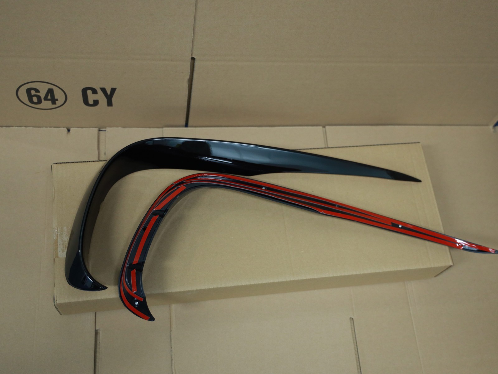Black Front Bumper Lip Splitter Fog Light Trim for Benz E-Class W213 16-20