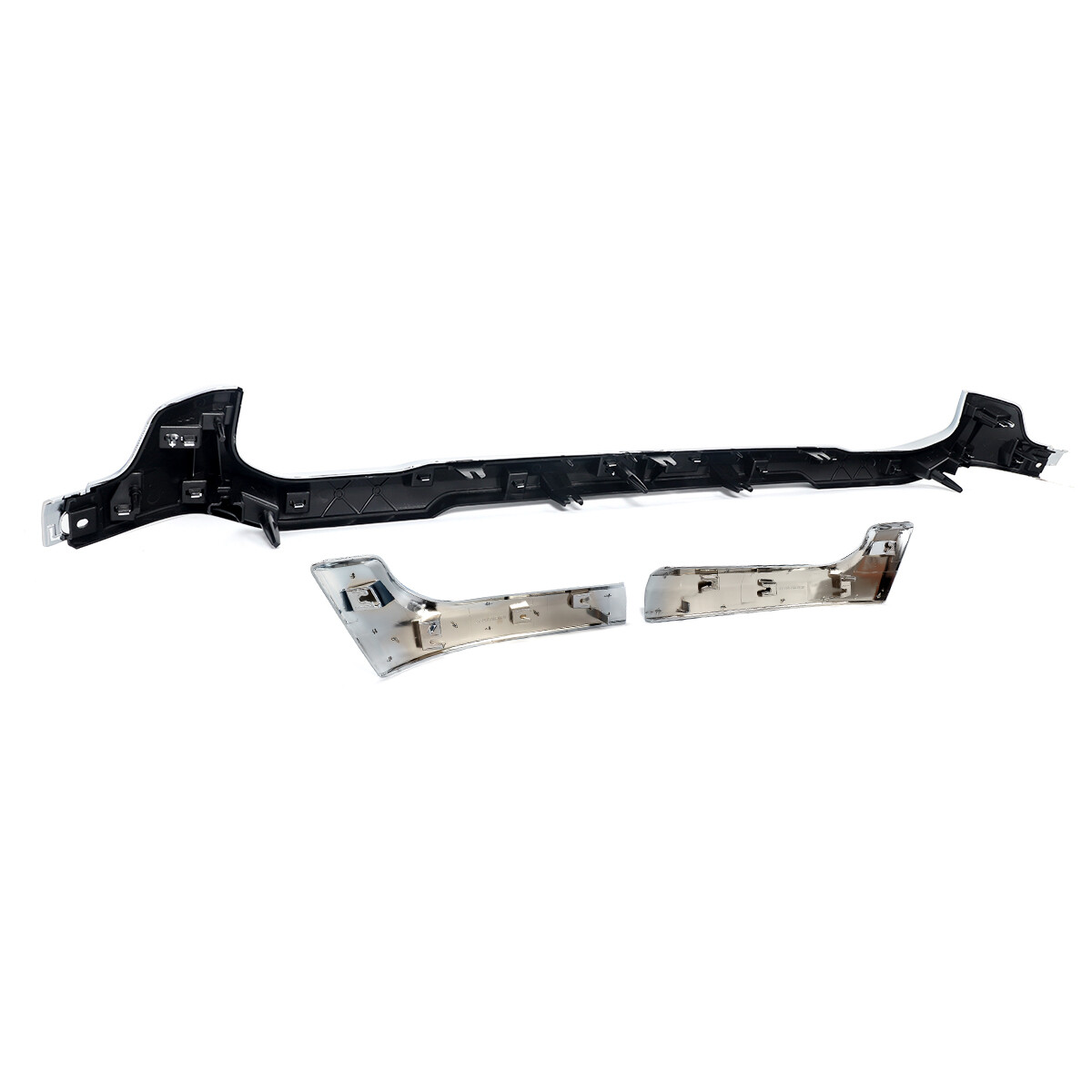 Set For 2019-2024 RAM 2500 3500 Front Lower Grille Trim Headlight Molding Chrome