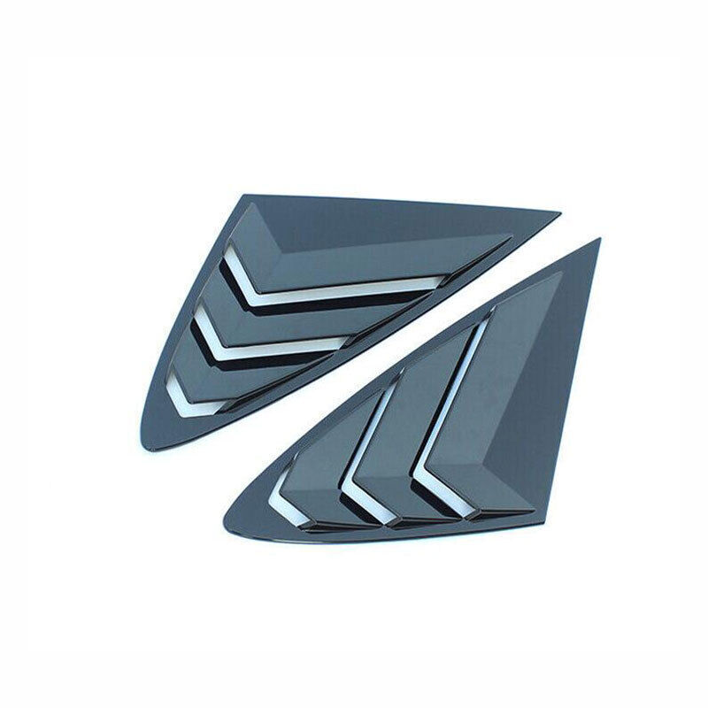 Glossy Black Side Window Louver Shutter Cover Trim For Hyundai Sonata 2020-22 1X