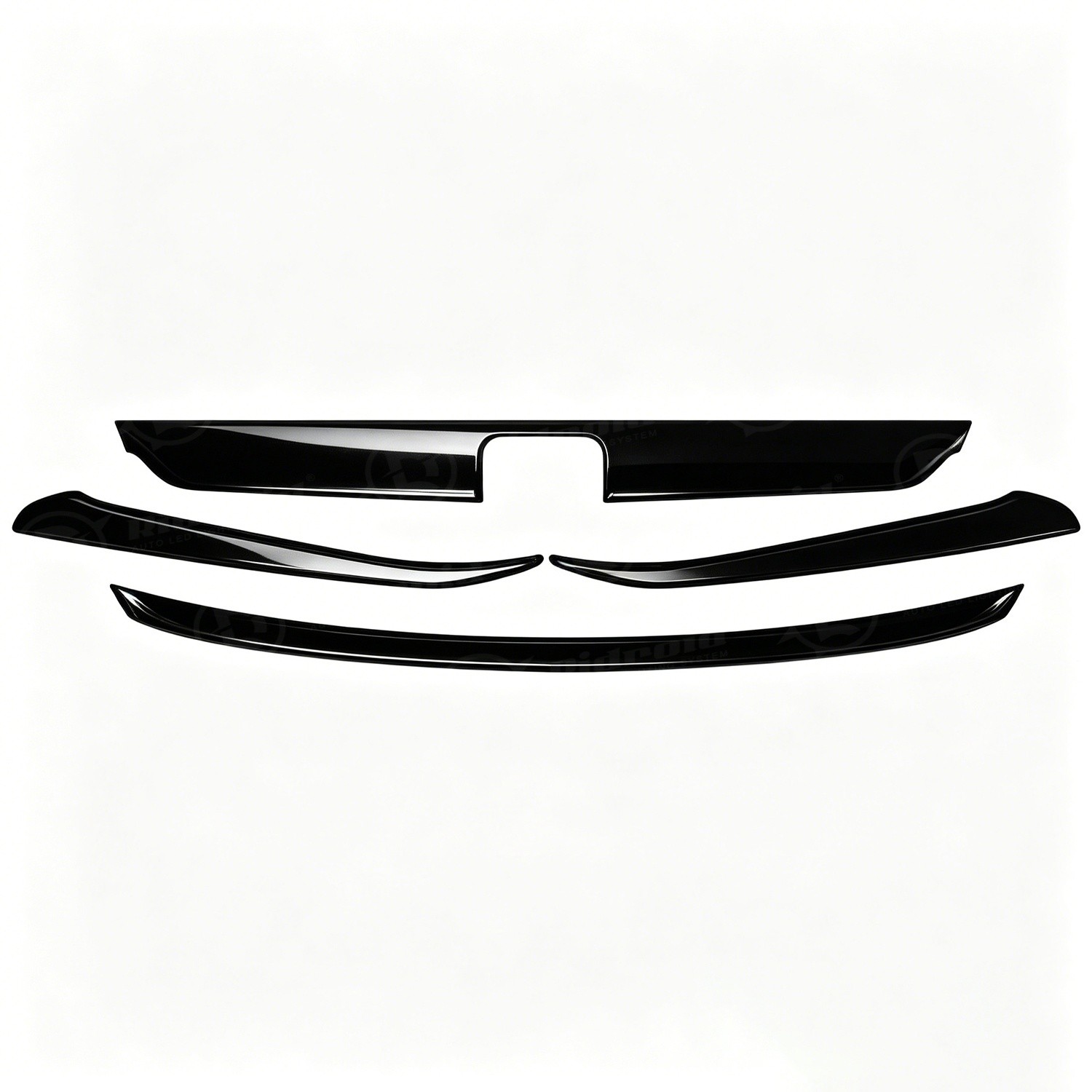 Chrome Delete Blackout Overlay Vinyl Front Grill Trim for Honda Accord 2018-2020
