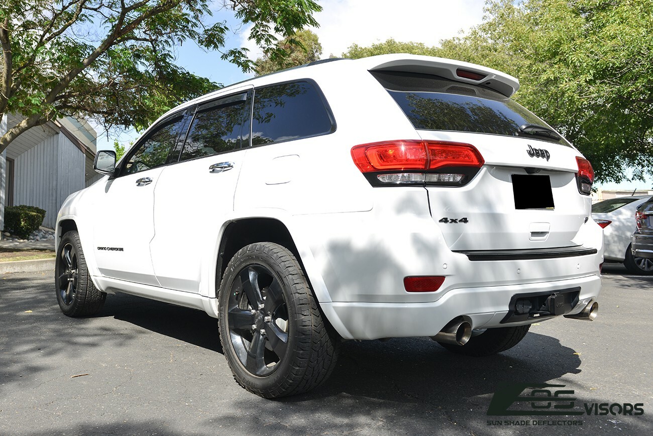 EOS Visors For 11-21 Jeep Grand Cherokee IN-CHANNEL Side Window Rain Deflectors