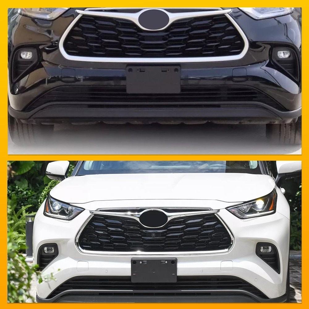 For Toyota Highlander 2020-2024 Front Bumper License Plate Tag Holder Bracket