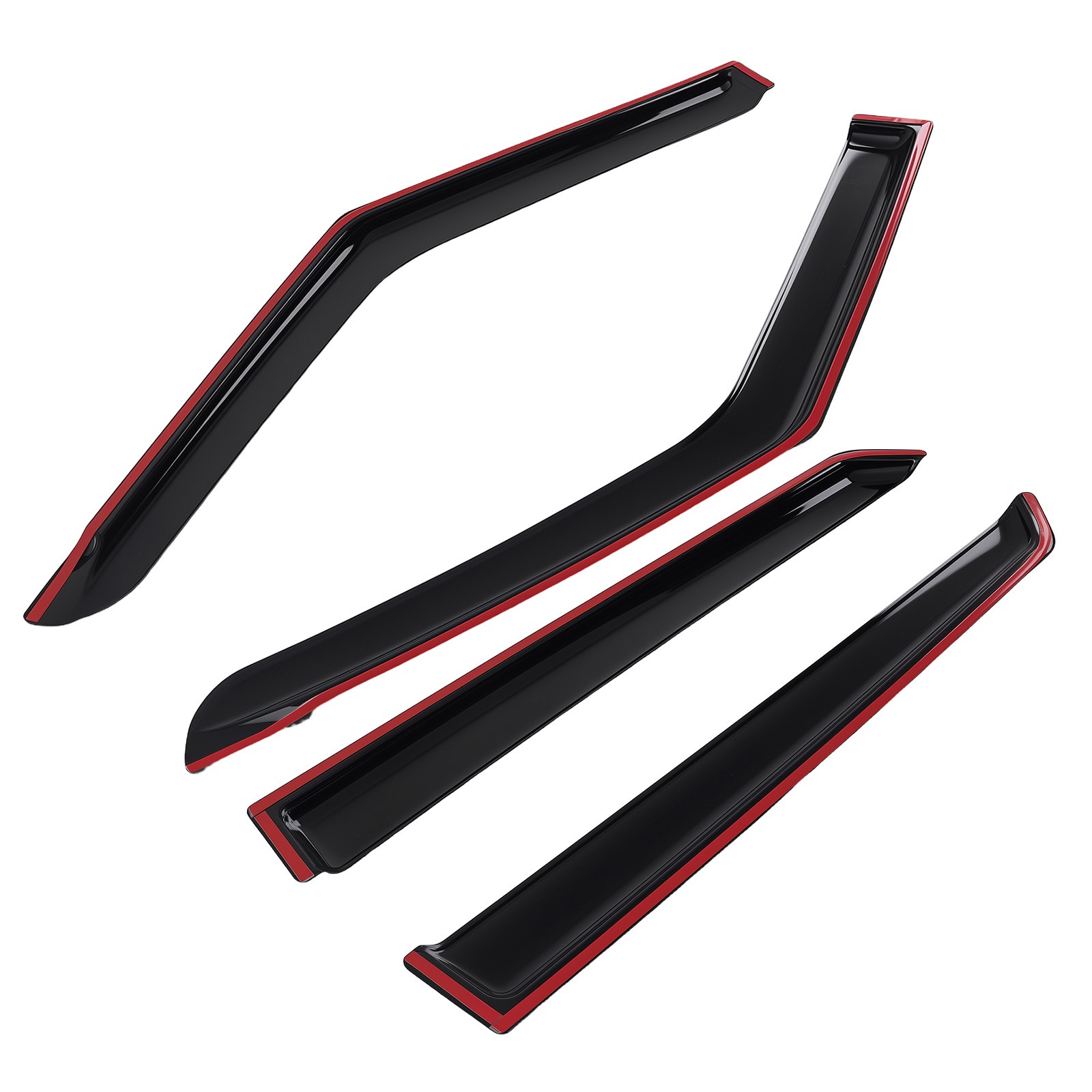 4Pcs Window Deflectors Visor for Hyundai Venue 20-24 Black Outside Mount