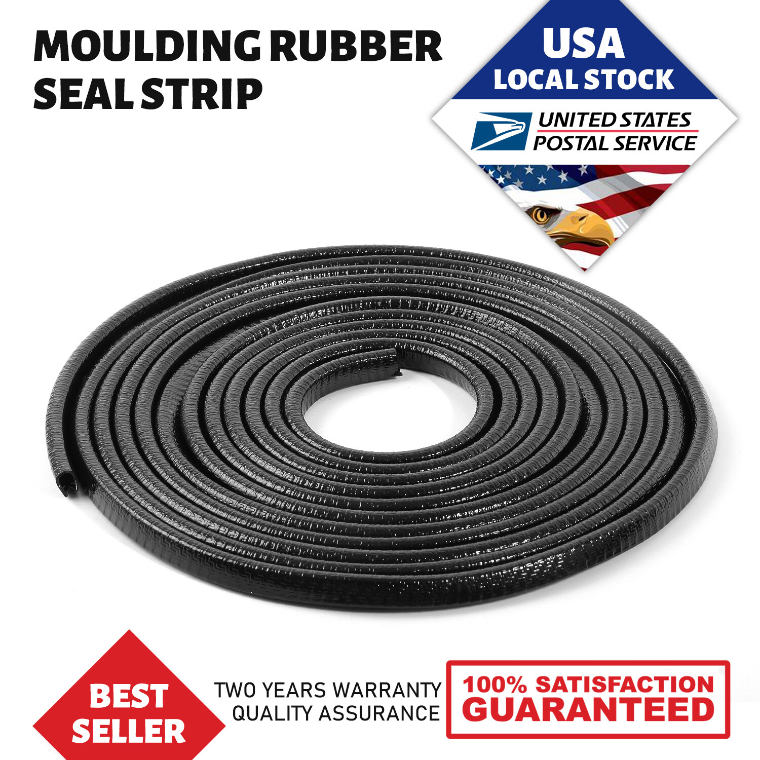 24M Car Door Edge Guard Moulding Trim Black Protector Strip Rubber Metal Seal