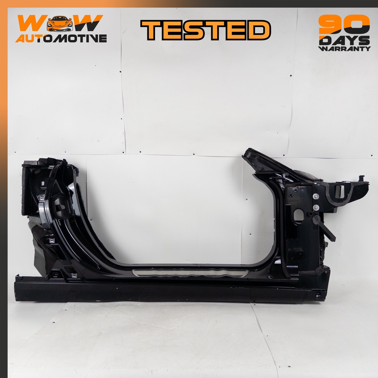 05-13 CHEVROLET CORVETTE C6 RIGHT ROCKER APERTURE PANEL SKIRT DOOR BODY BLACK OE