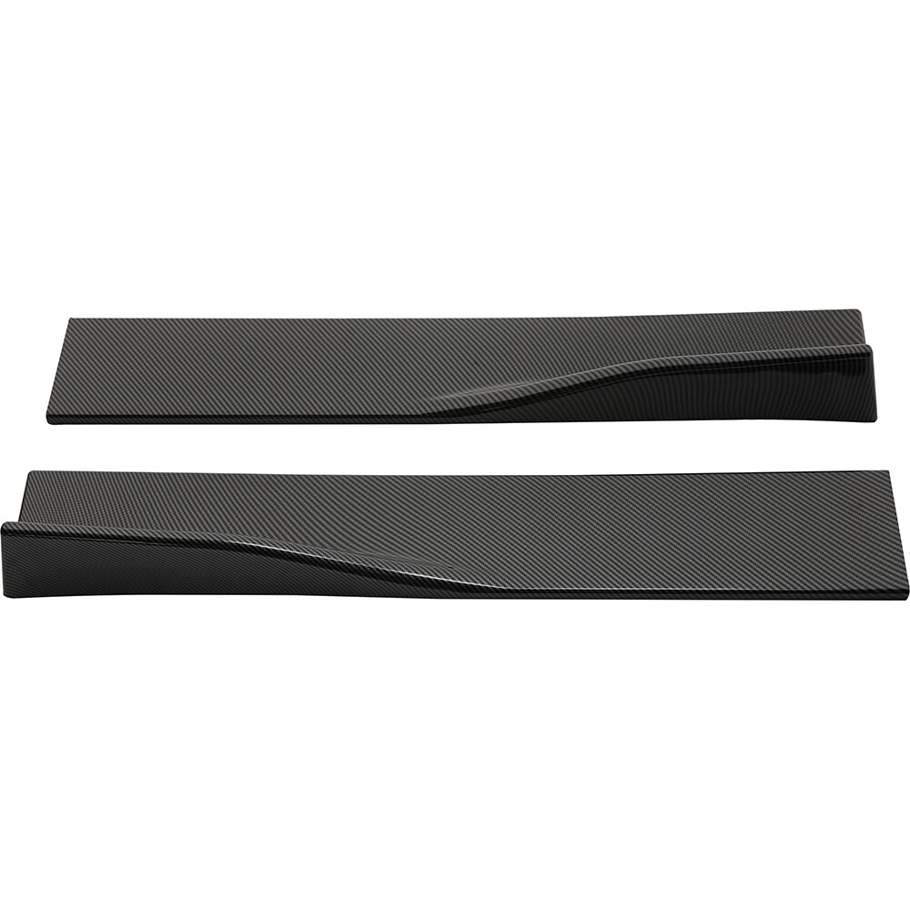 Carbon 86.6″ Side Skirt Extension Splitter Rocker Panels Lip For Dodge Avenger