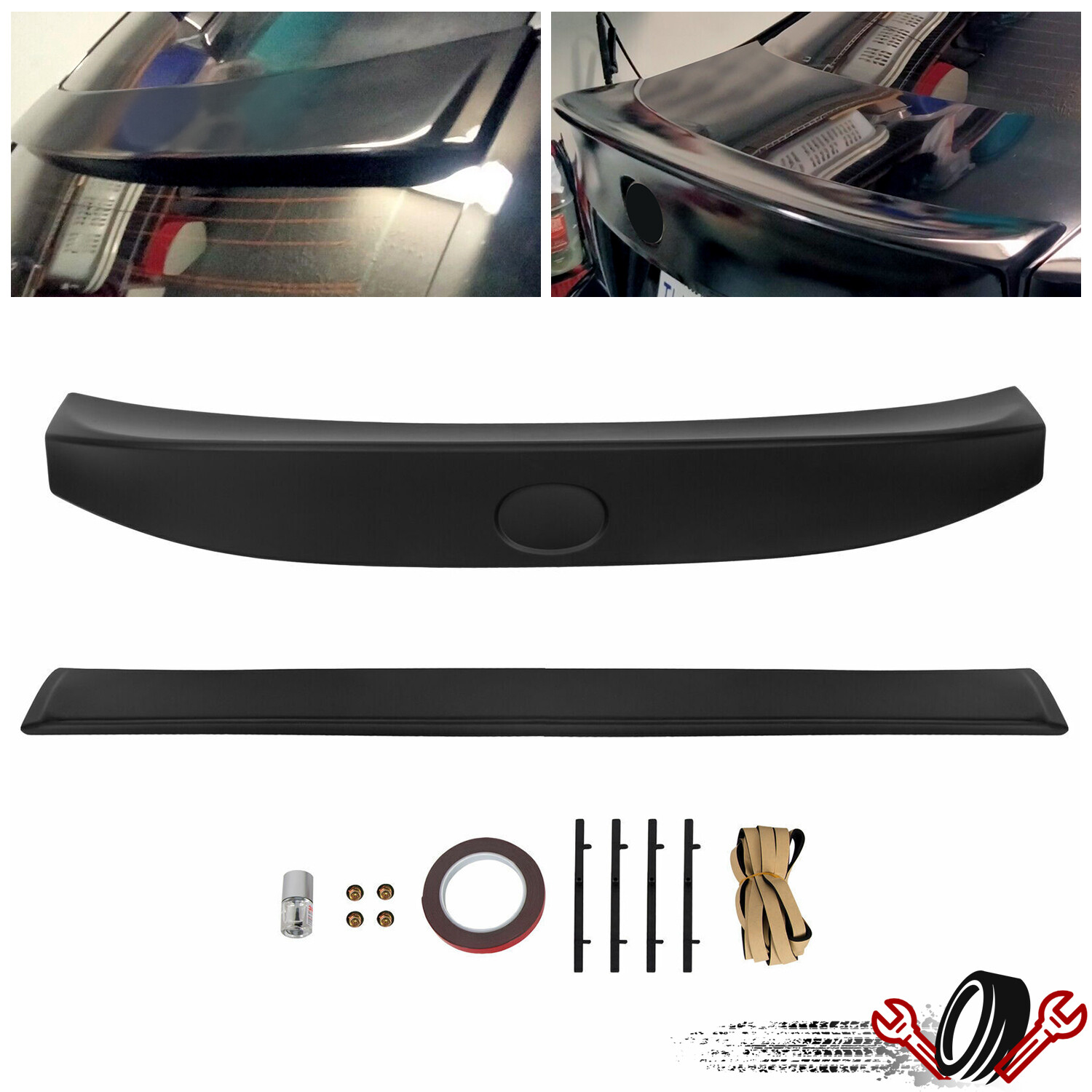 FOR 06-13 LEXUS IS250 IS350 ISF WA DUCKBILL REAR WINDOW ROOF SPOILER+ TRUNK LID