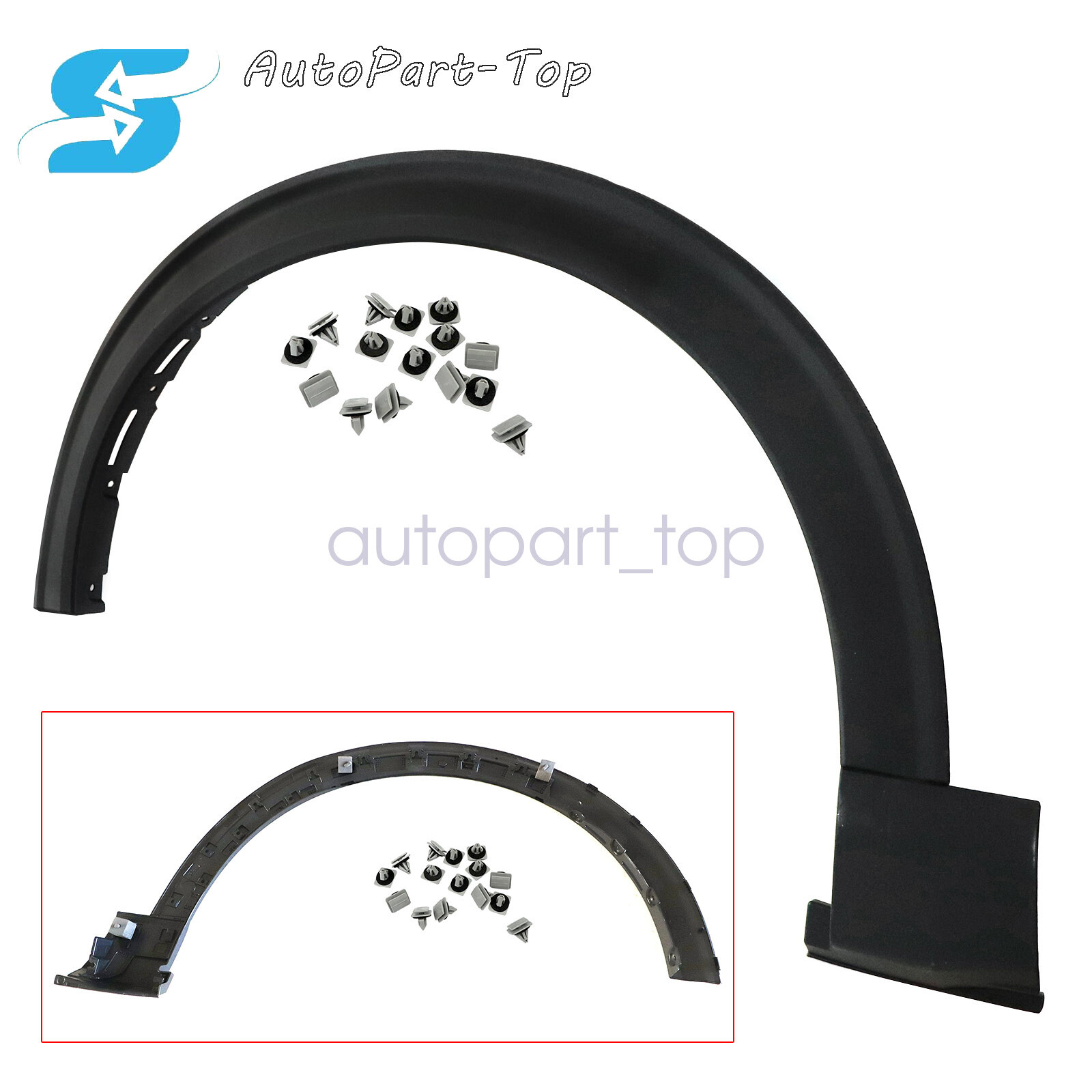 Black Front Left Driver Fender Flares Fit 2020-2021 Ford Explorer LB5Z16039AA US