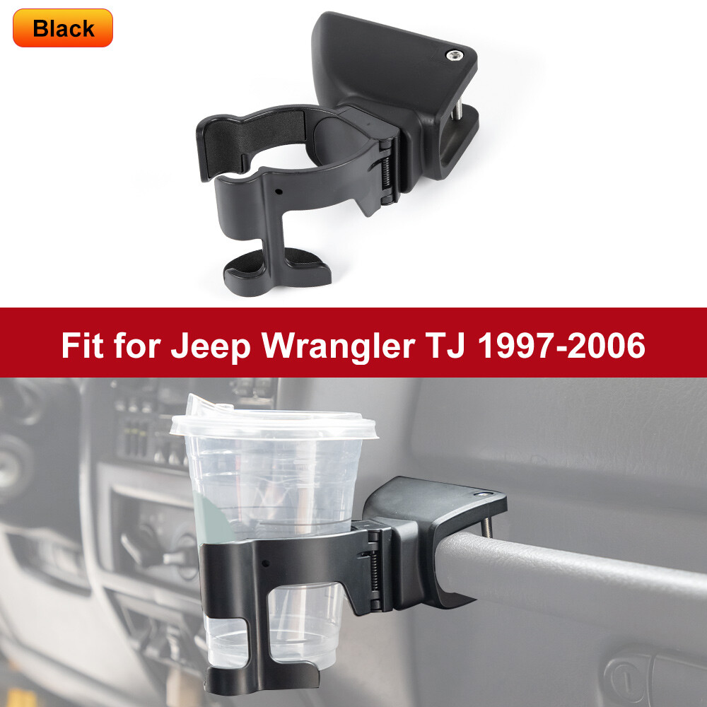 For 1997-06 Jeep Wrangler TJ Console Drink Cup Holder Phone Mount Bracket Stable