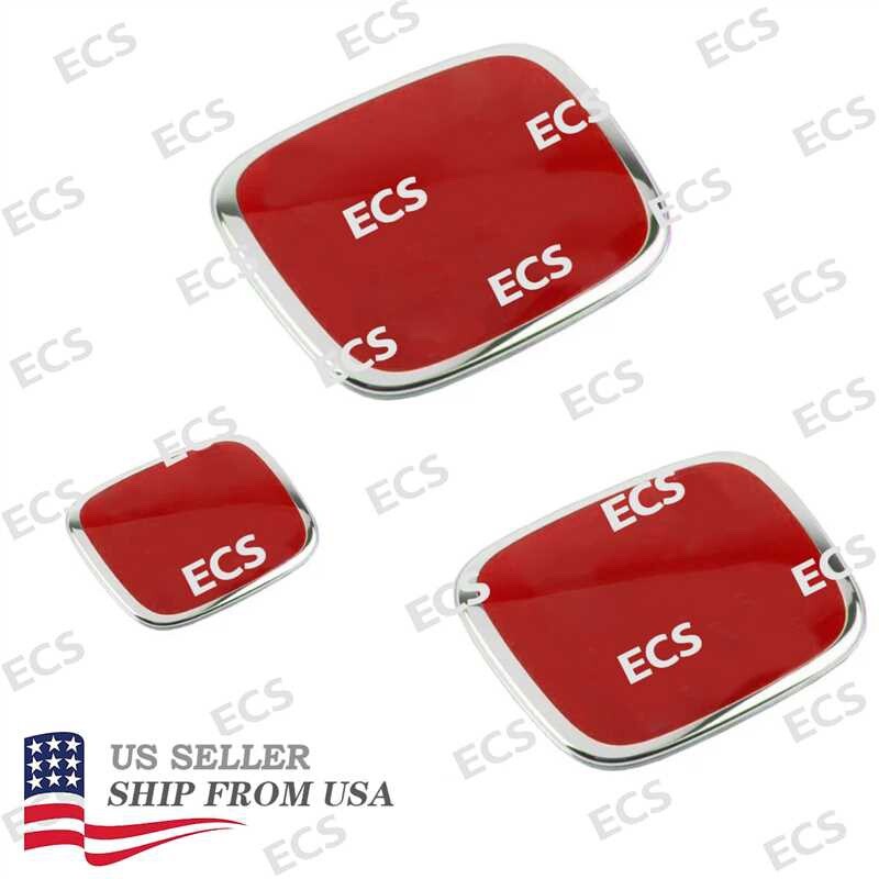 Genuine 3pcs Red Front Rear Steering Badge Emblem For Honda CRV RE 2007-2011