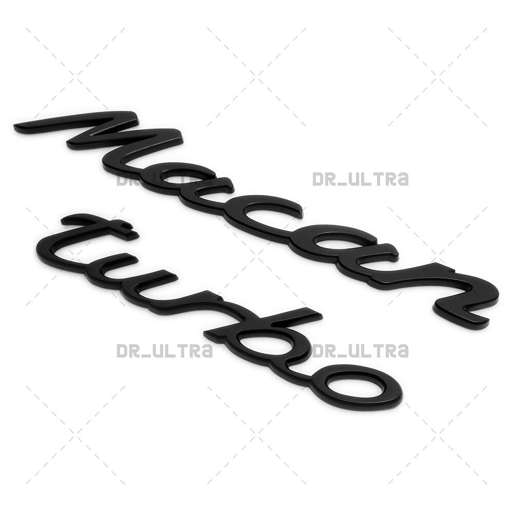 New Matte Black Porsche Macan Turbo Tailgate Hatch Emblem Badge 15-18 95B853675