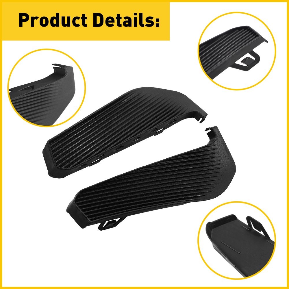 2X & Left Side Right Fog Light Covers GM1038230 For 2016-2018 Chevrolet Malibu W