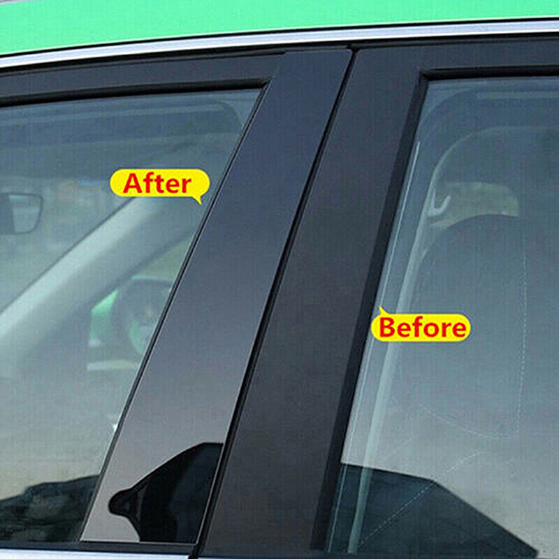 Black Polycarbonate Door Window Pillar Posts For Mercedes M-Class W166 2012-2015