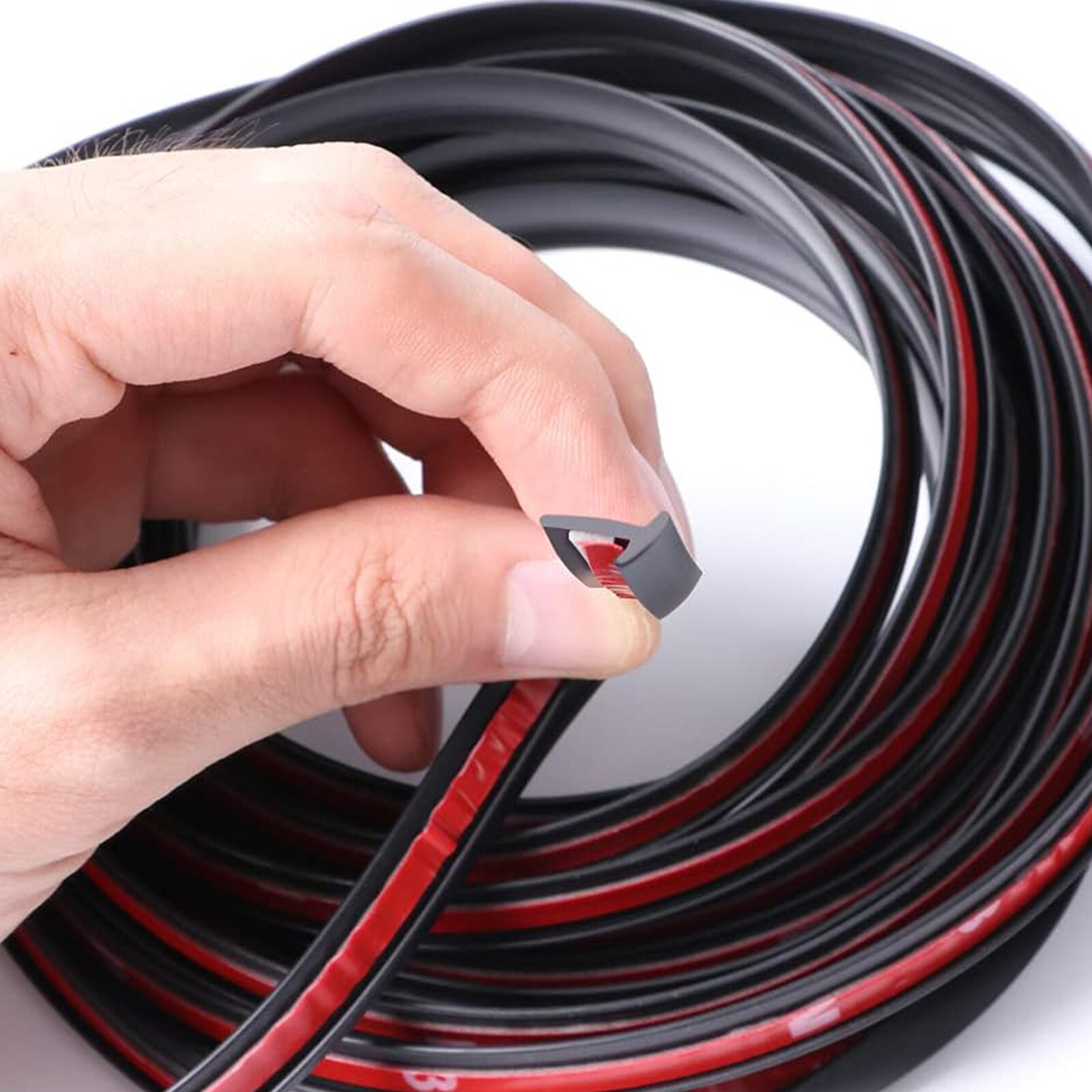 Black Rubber with Adhesive Double-Sided Tape High-Quality 5M T-Shape for Auto