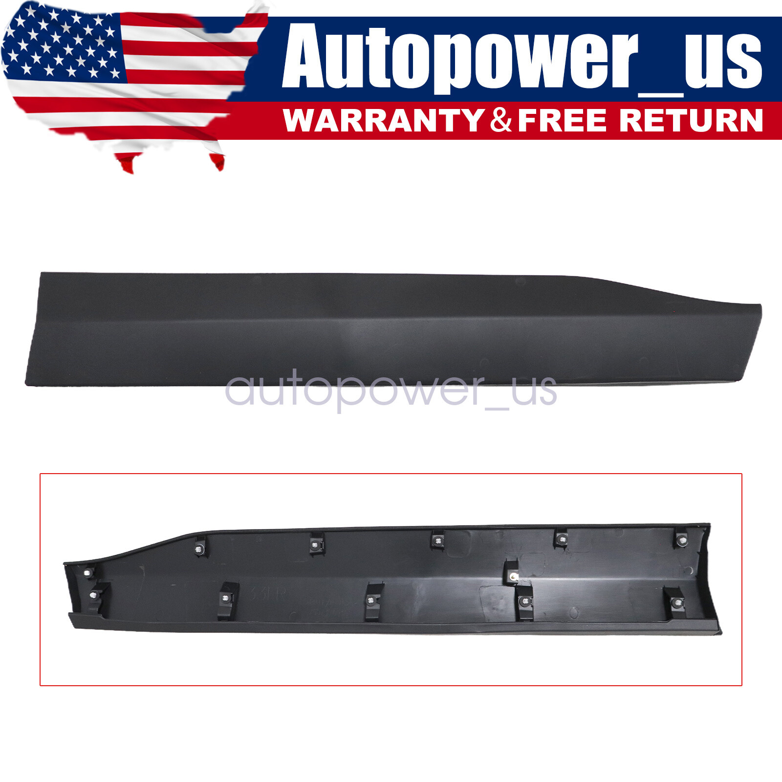 Door Molding and Bellines For 2019-2021 Toyota RAV4 Front Passenger Side Lower