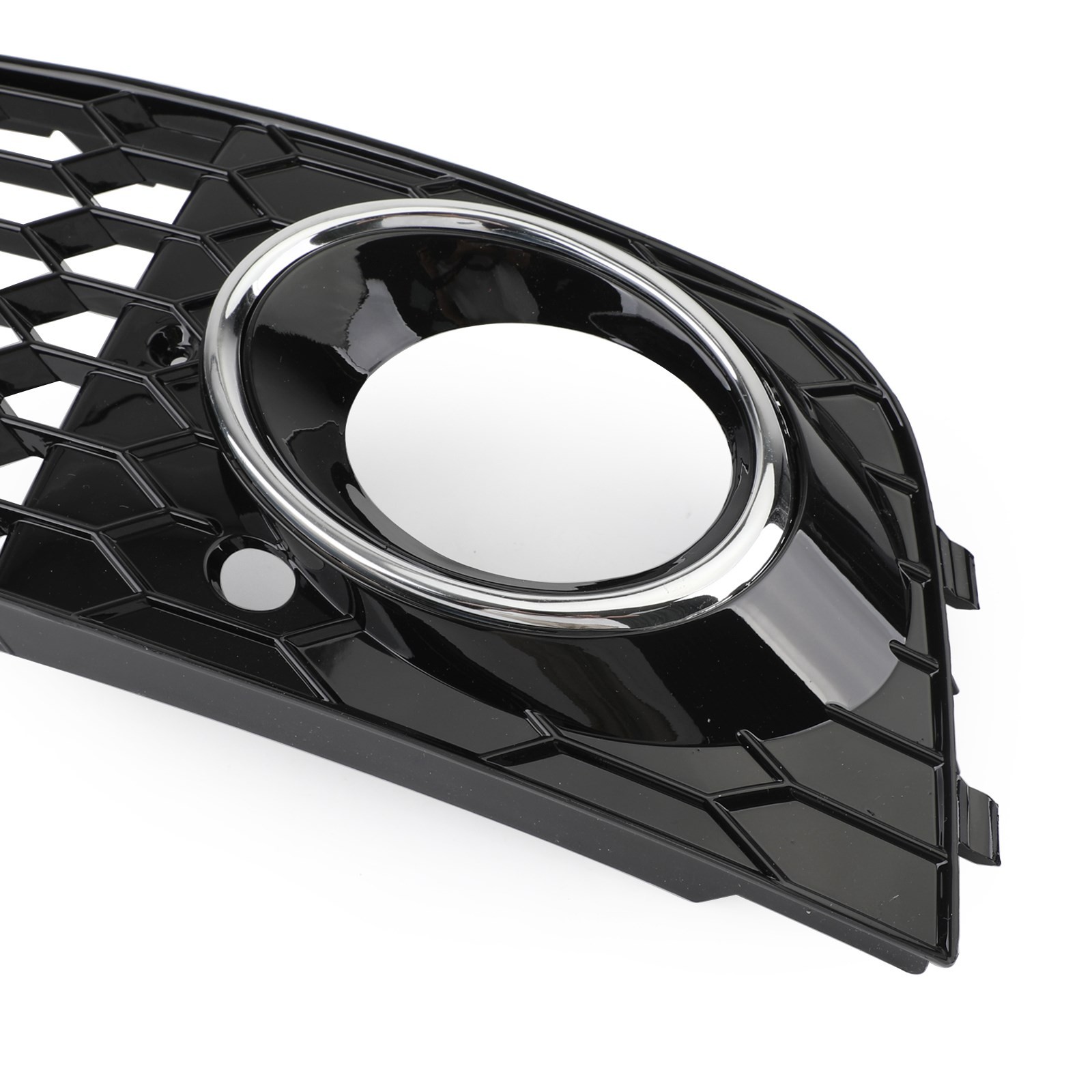 Pair Honeycomb Mesh Fog Light Open Vent Grill Intake Fit Audi A4 B8 2009-2012 #8