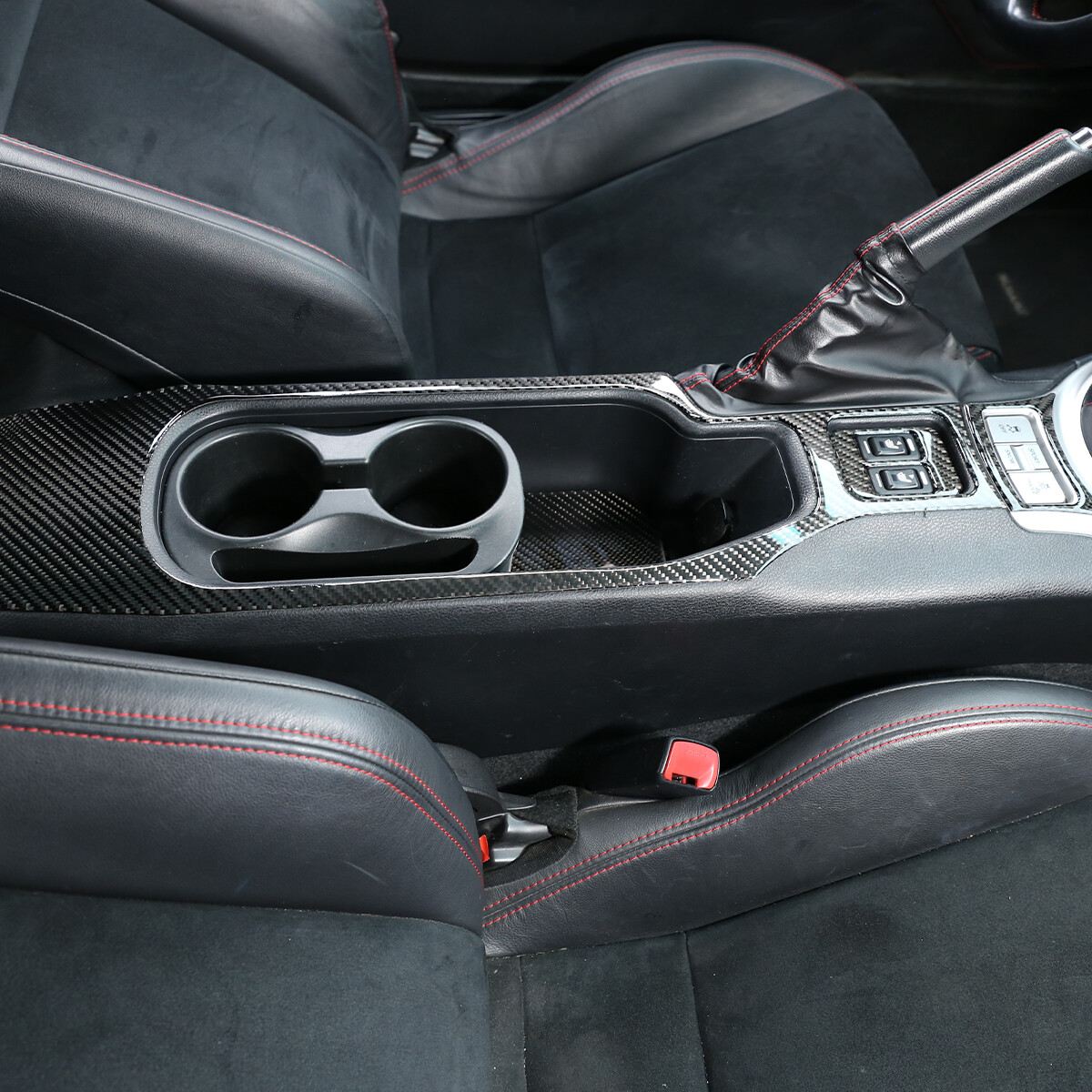 Carbon Fiber Watecup Panel Trim Cover For Toyota GT86 Scion FR-S Subaru BRZ 16+