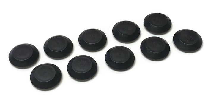 (10) 9/16″ Inch Black Plastic FLUSH MOUNT HOLE PLUG Sheet Metal Auto Body Panel